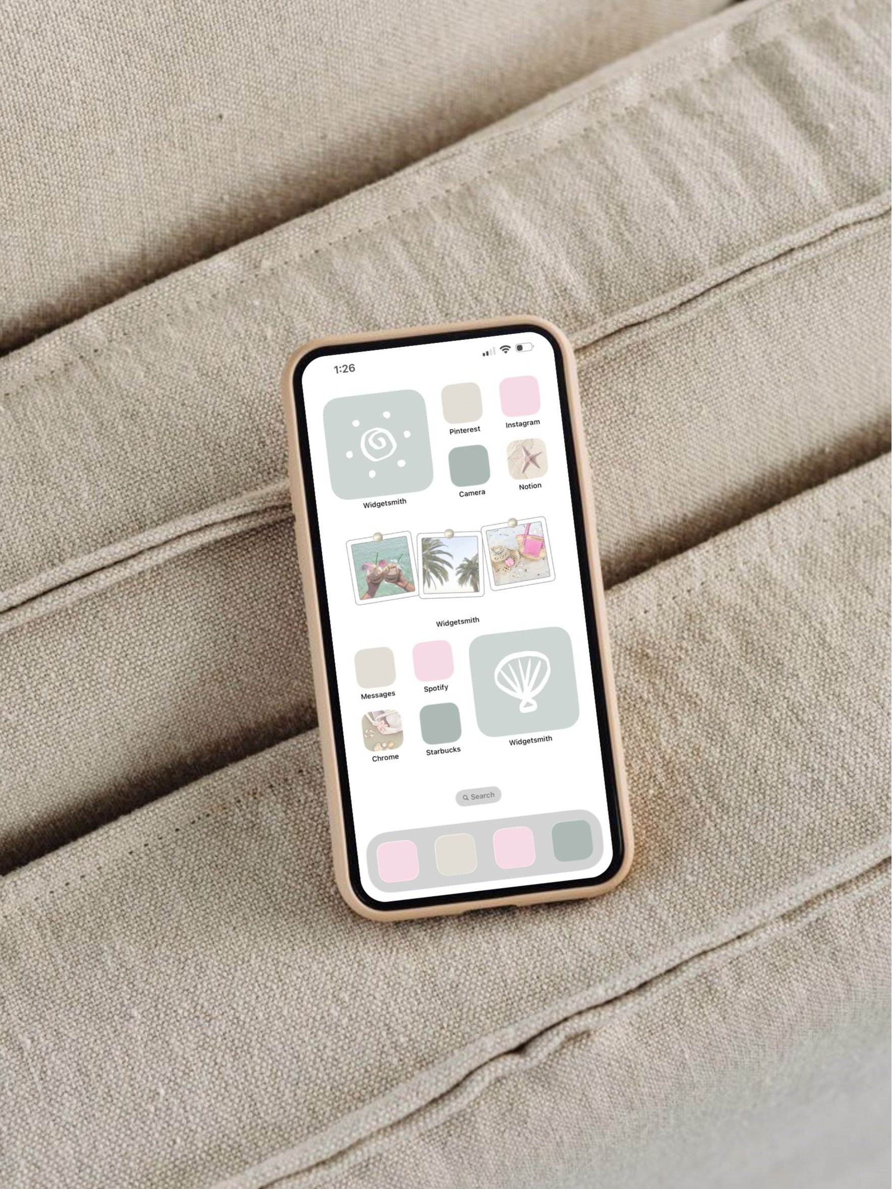 iOS 26 iPhone Customization Tutorial! (With Free Aesthetic Coastal Phone Theme)