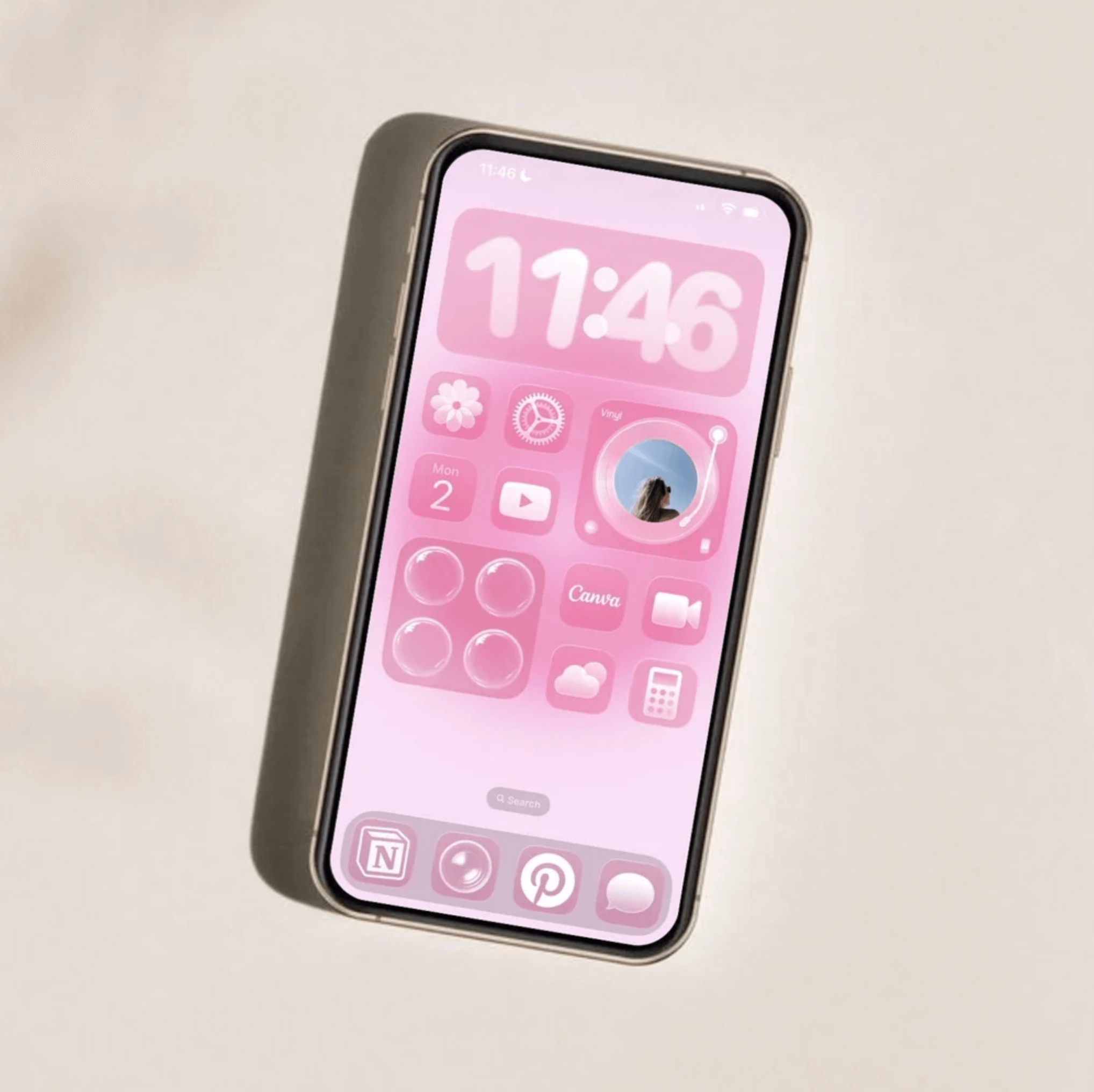 aesthetic iphone layout