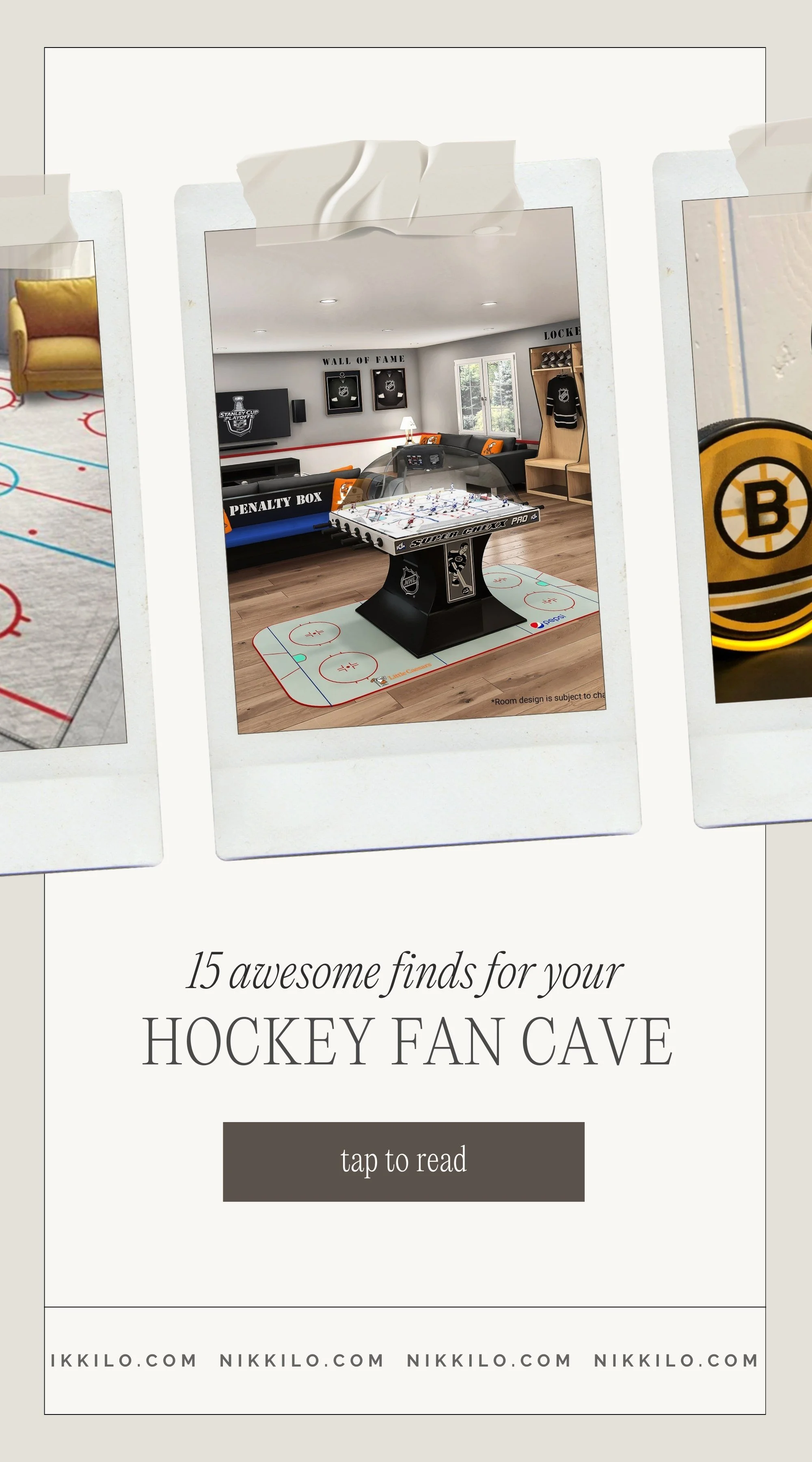 Hockey Fan Cave decor ideas