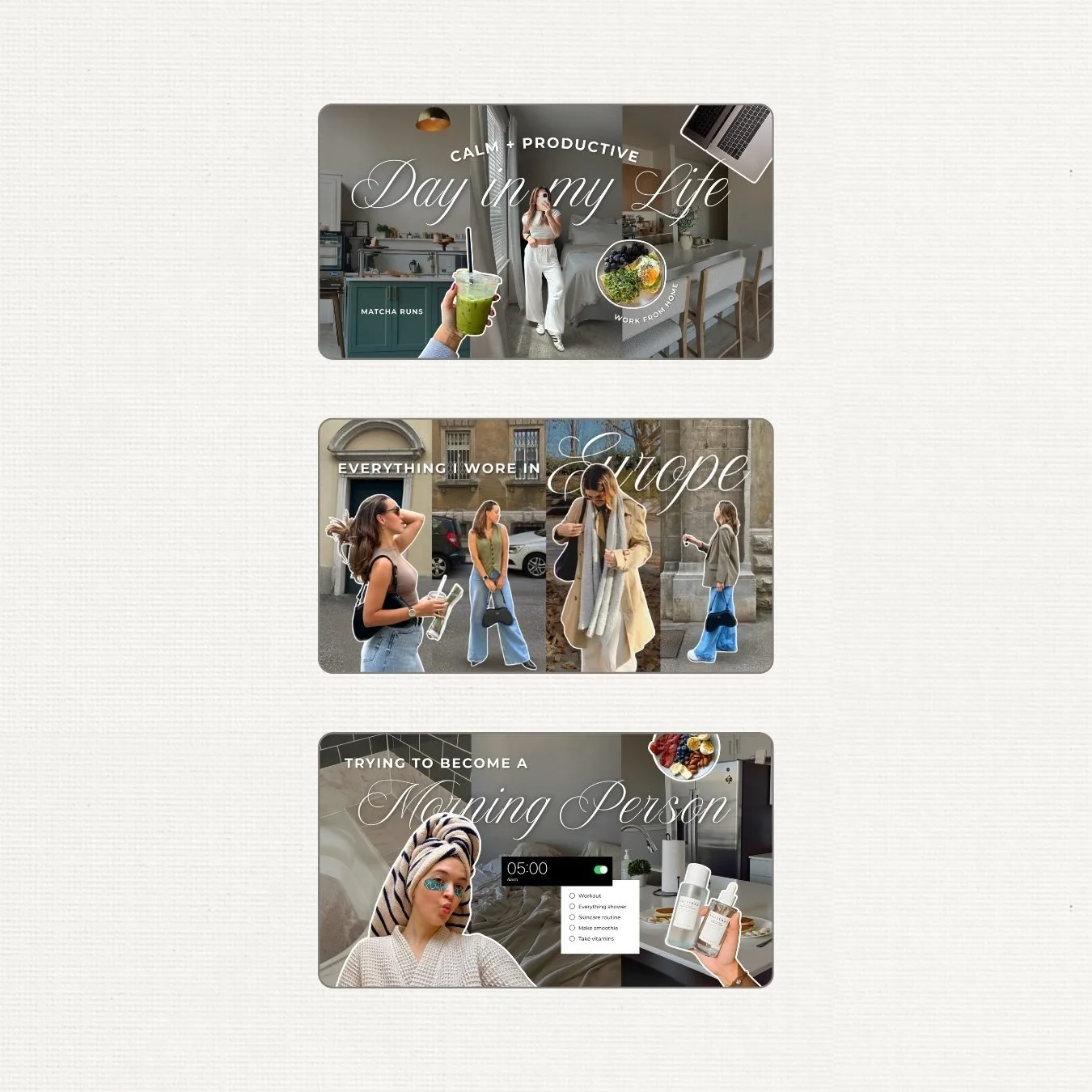 youtube thumbnail designs and branding