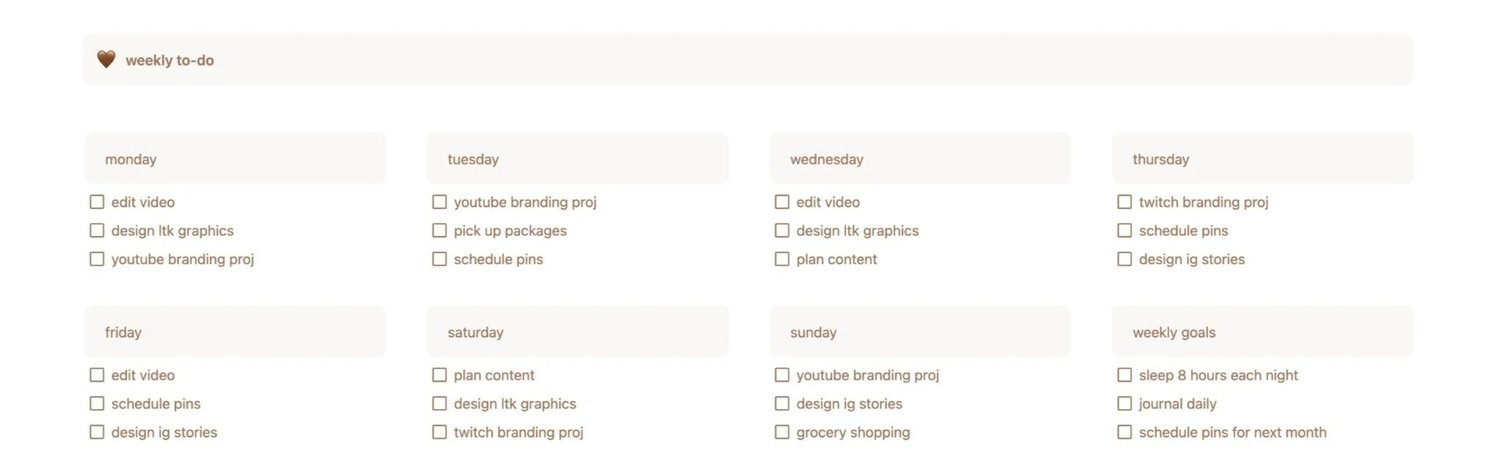 FREE Notion Template With Weekly Planners, Reading Tracker, Wishlist ...