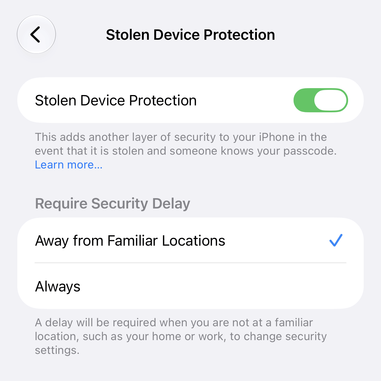 new iphone settings setup