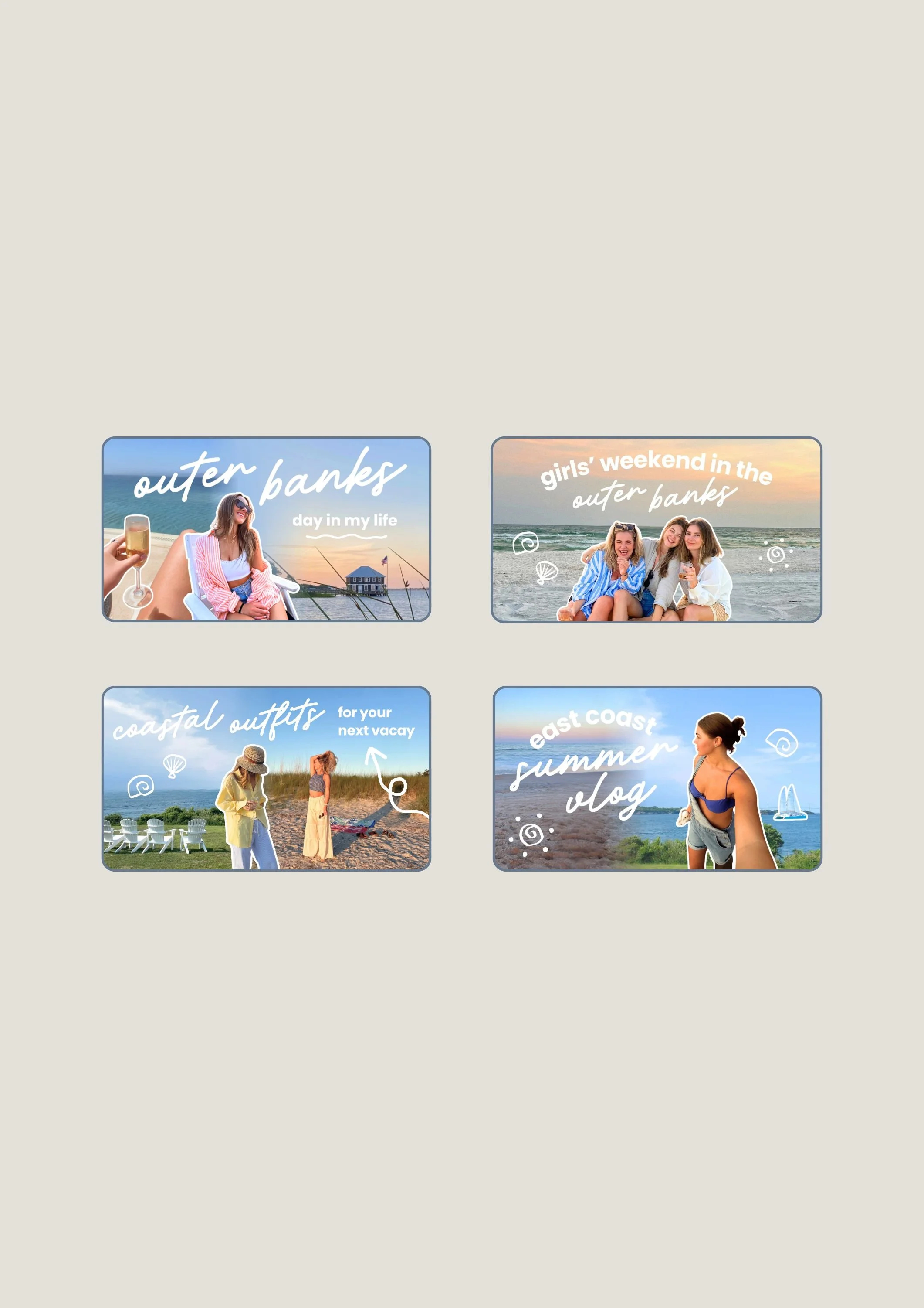 YouTube Thumbnail Template Four Pack