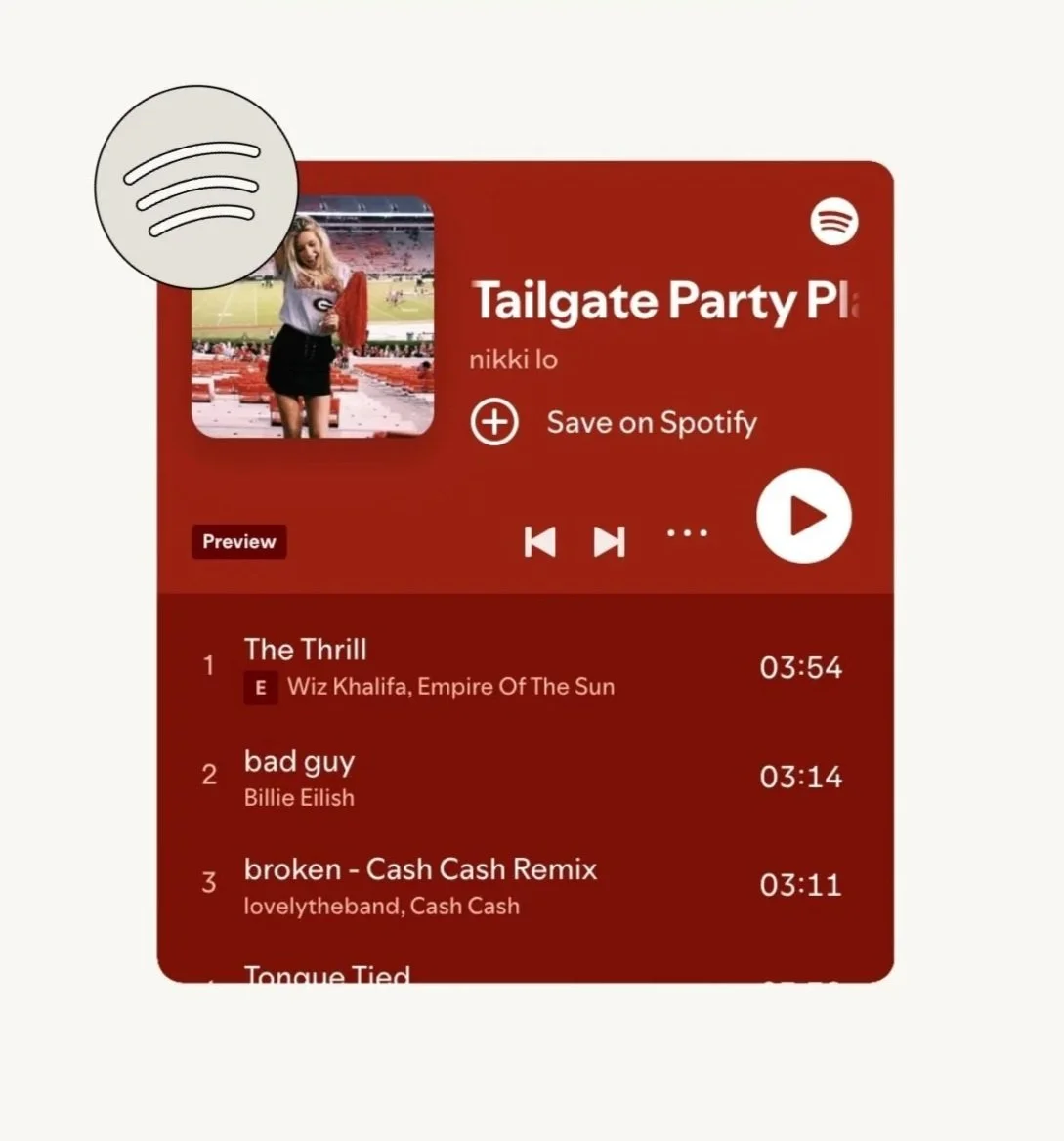 pop tailgating playlist