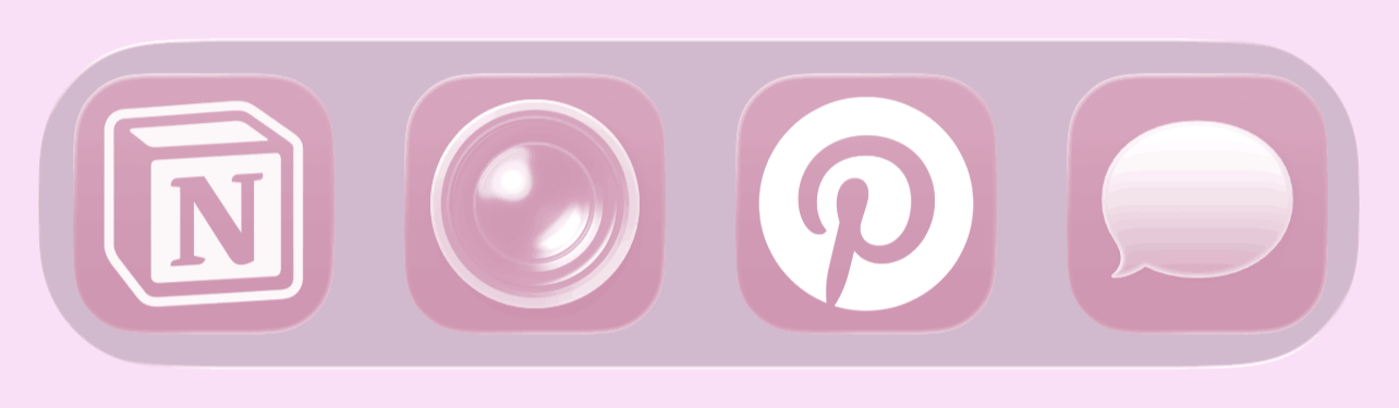 aesthetic iphone layout