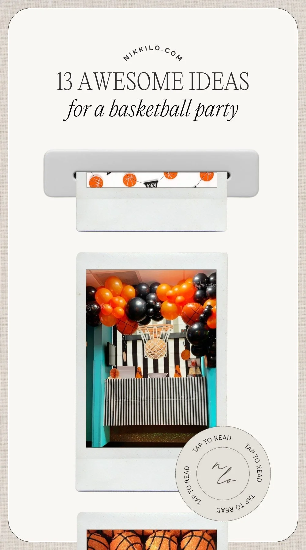 basketball party ideas