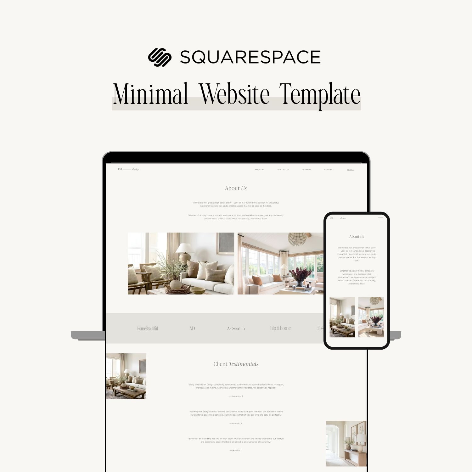 Minimalist Website Template