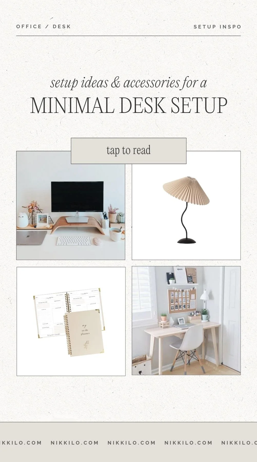 minimalist desk setup for dorm room