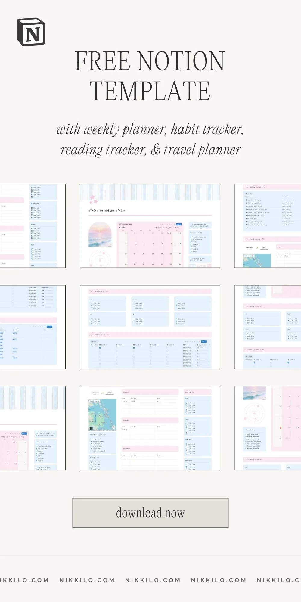 free notion template
