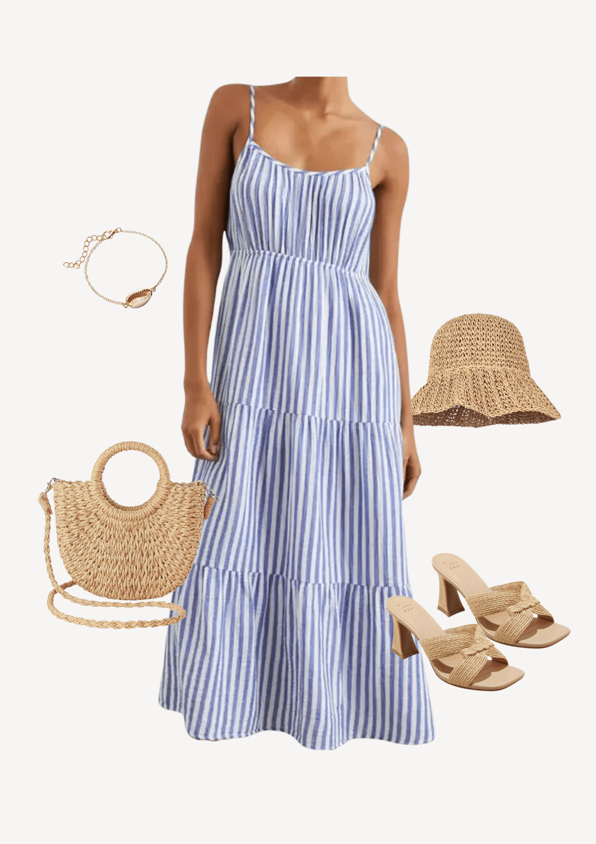 Blue Knit Daygown - Boat on the Water main image 0