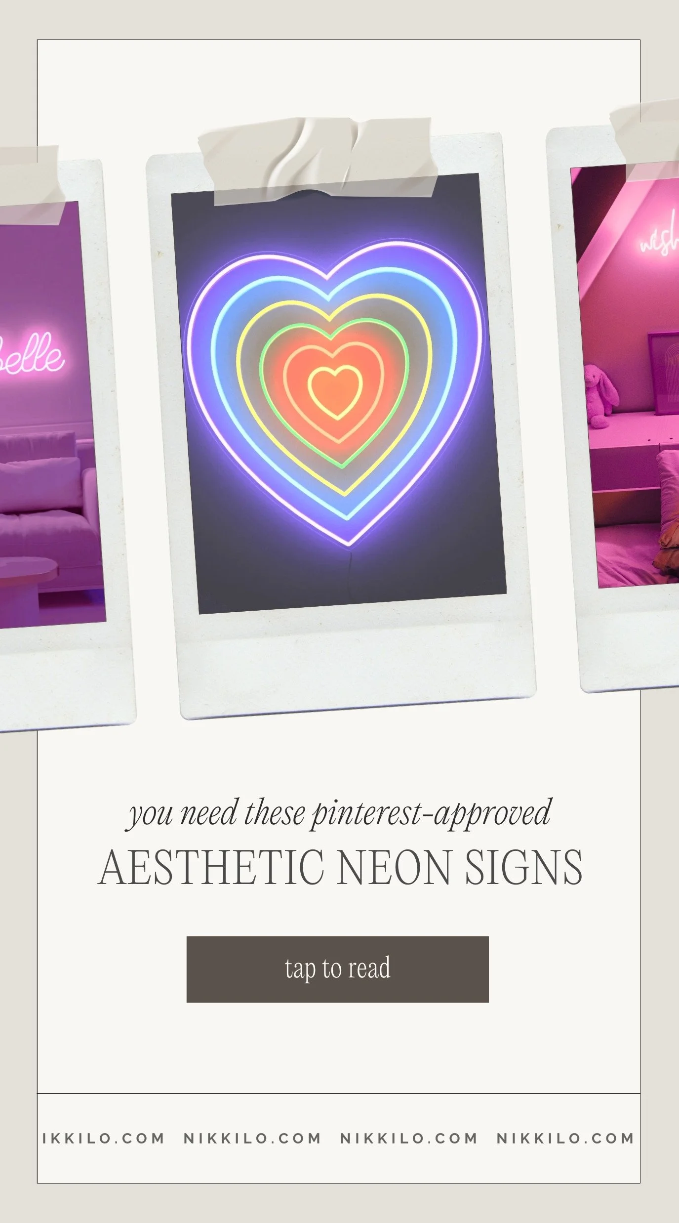 aesthetic neon signs