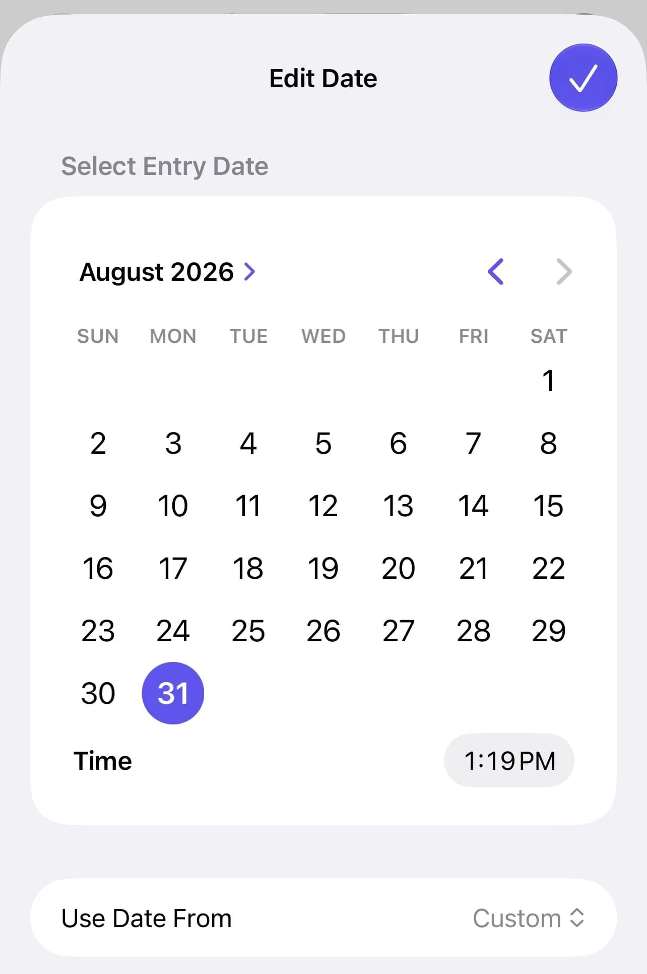 apple journal customization