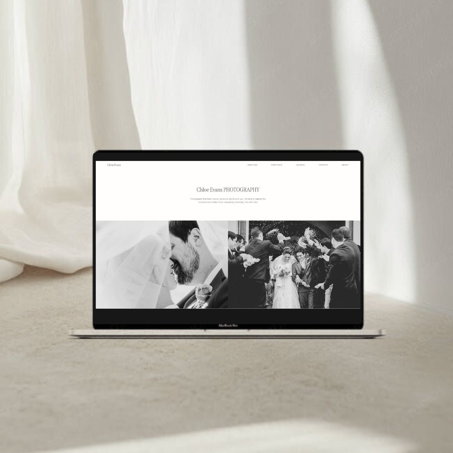 photographer website template
