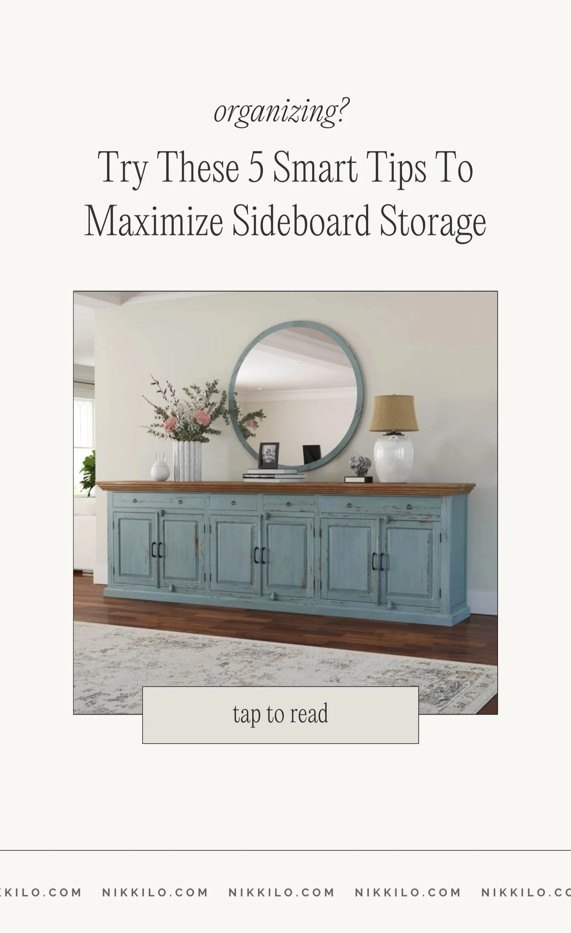 wood sideboard
