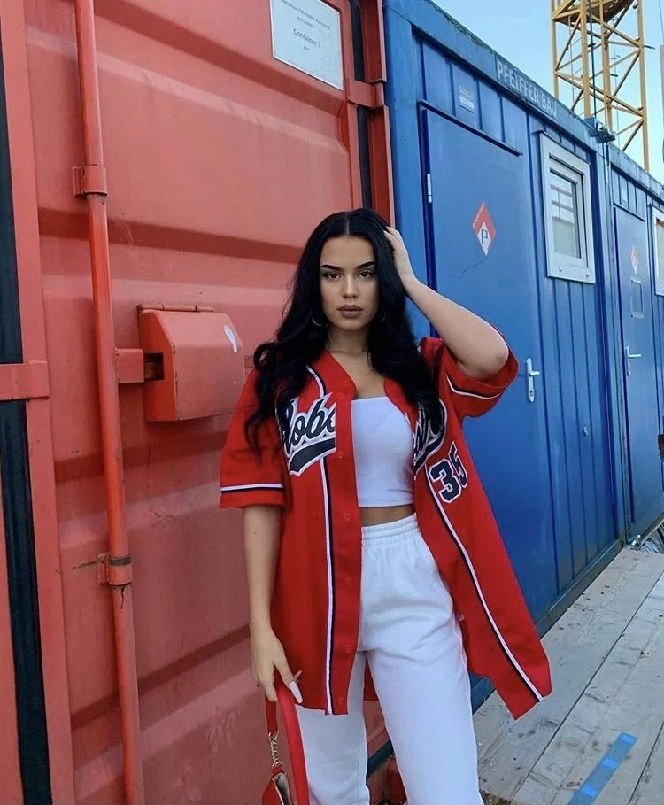 womens baseball jersey outfit