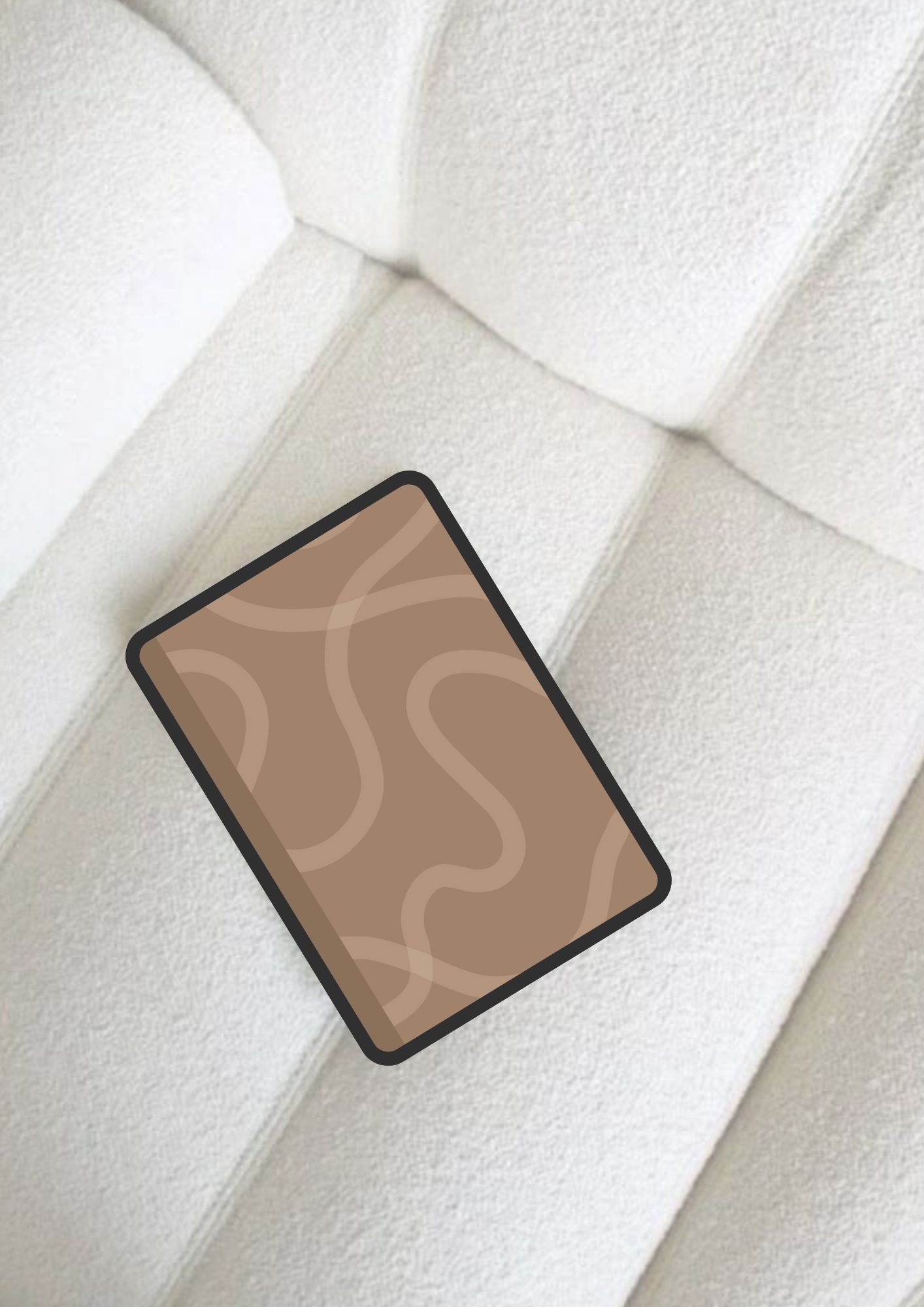 Brown Swirl Digital Notebook Cover