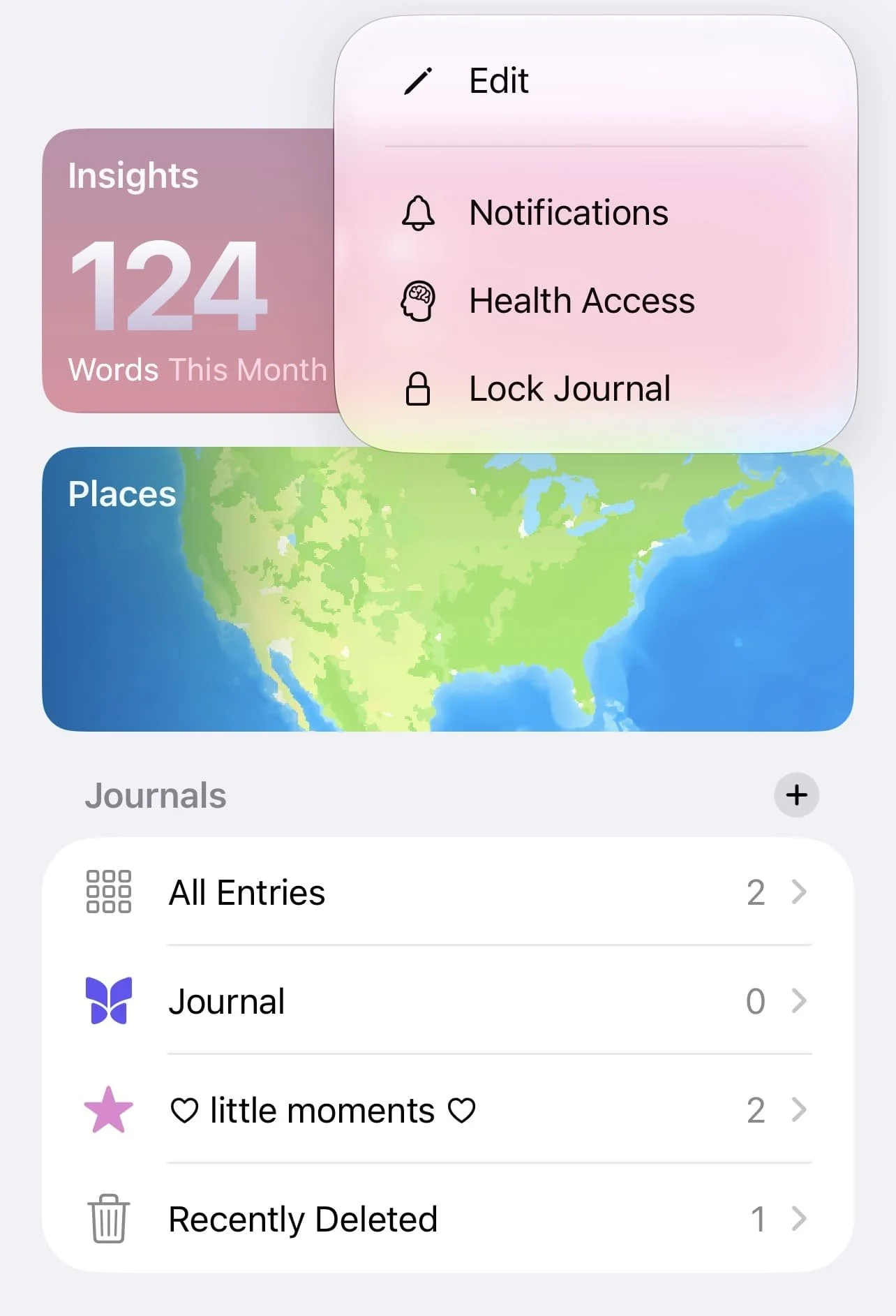 apple journal journal customization