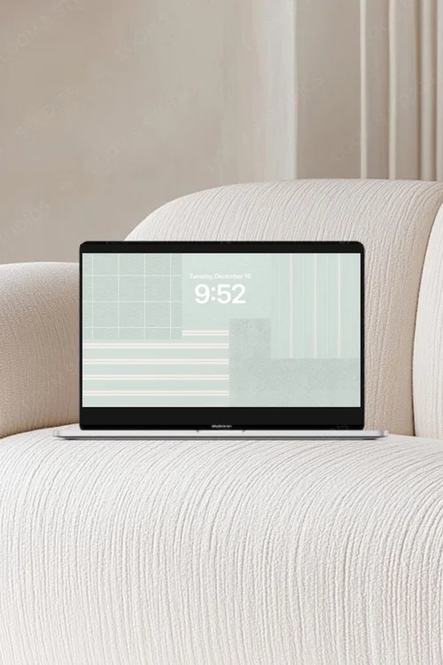 FREE Soft Green Patchwork Desktop Wallpaper — nikki lo
