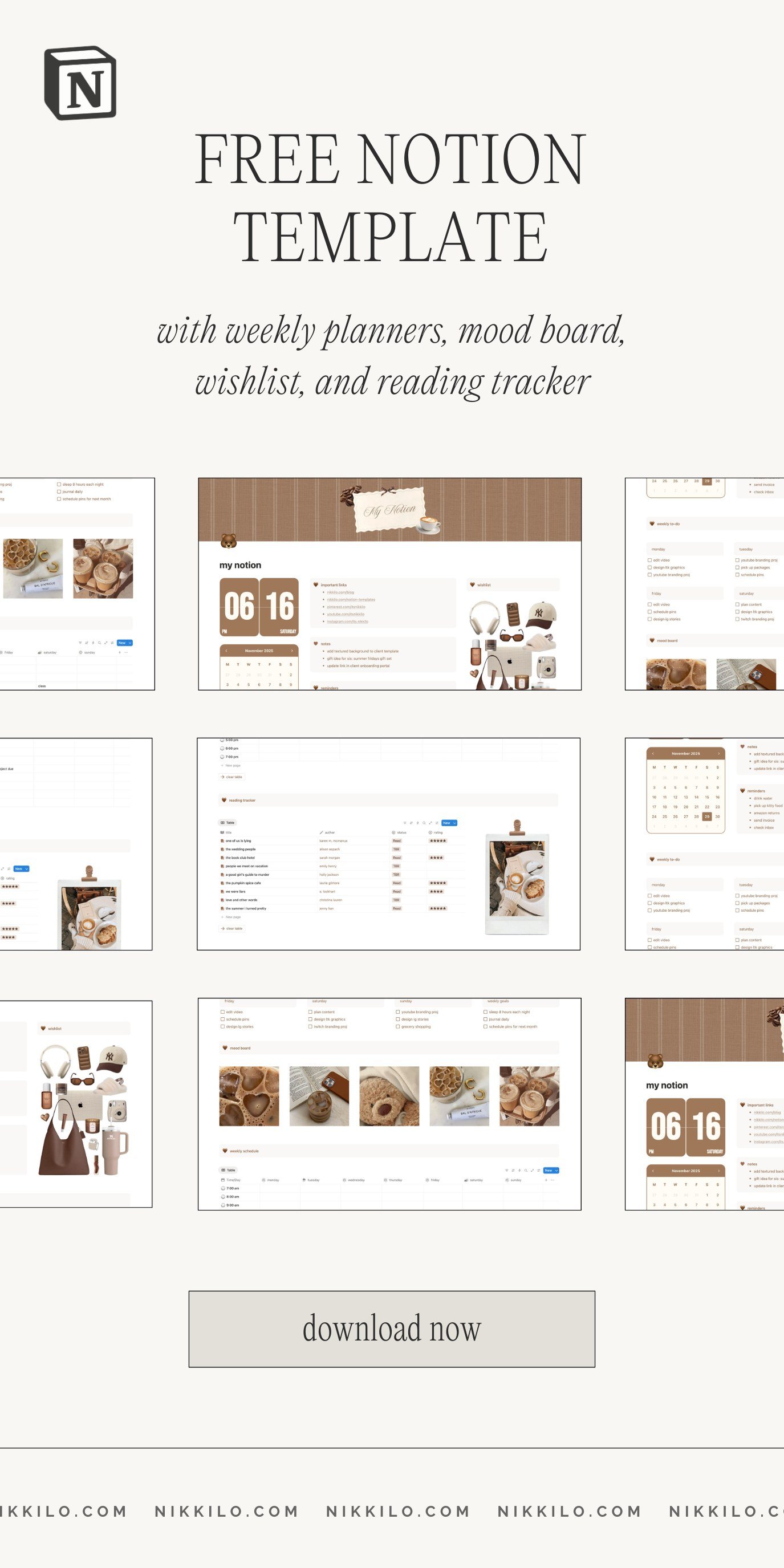 free notion template