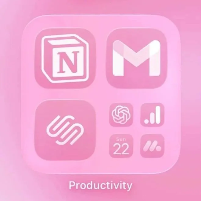 aesthetic iphone layout