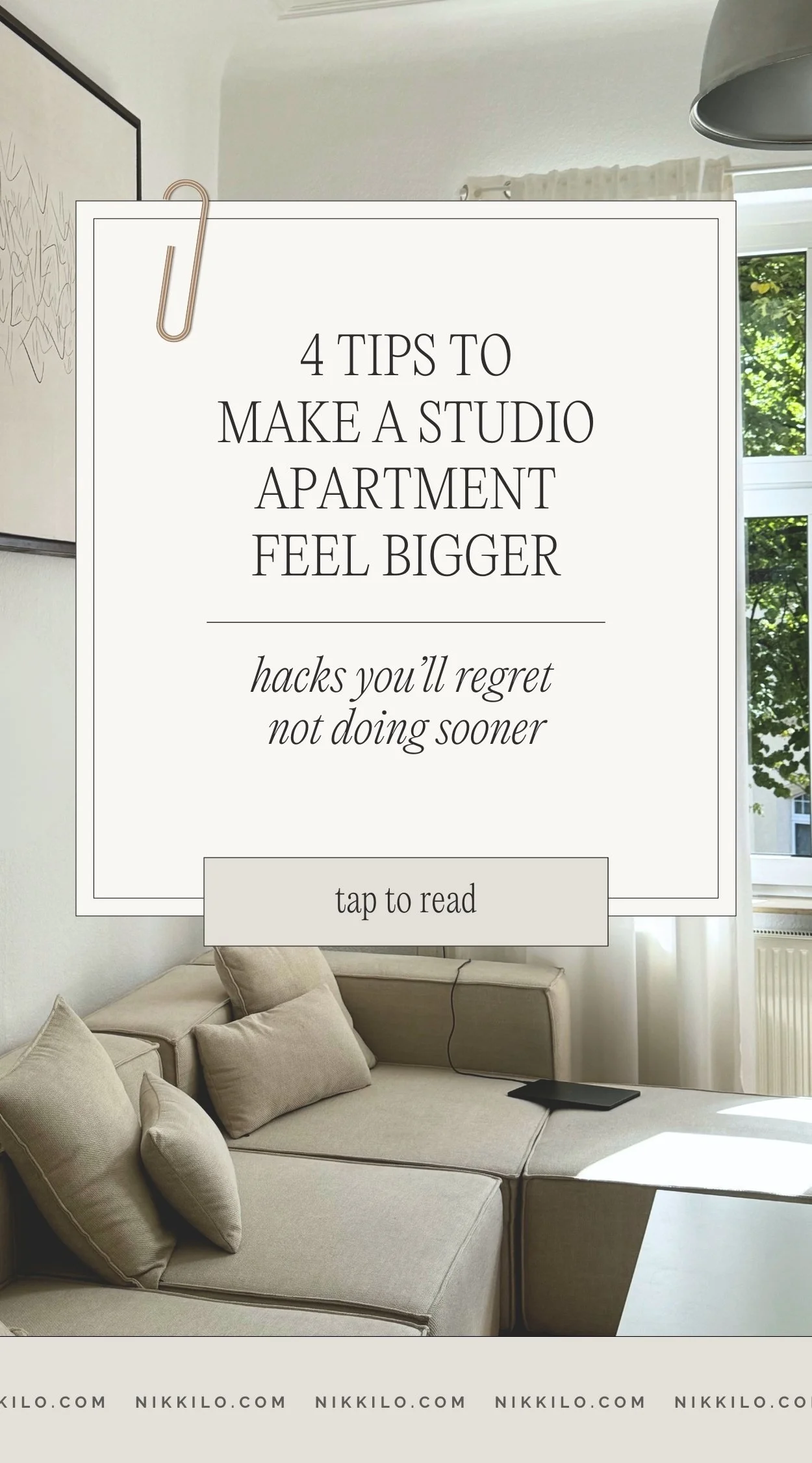 How To Make A Studio Apartment Feel Bigger