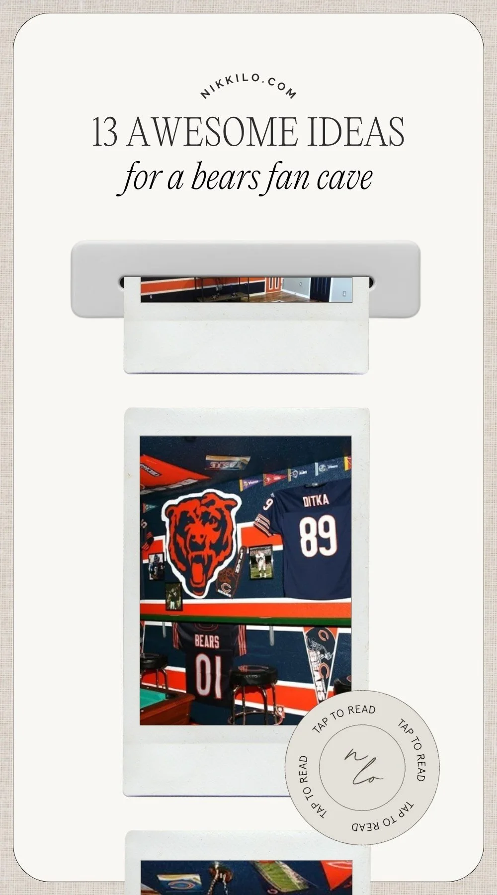 11 Cool Ideas For Decorating A Chicago Bears Fan Cave
