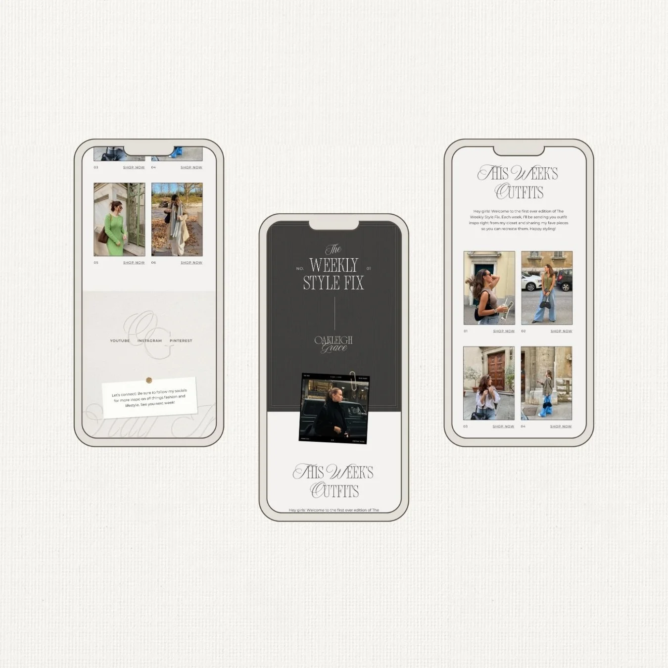 influencer newsletter design