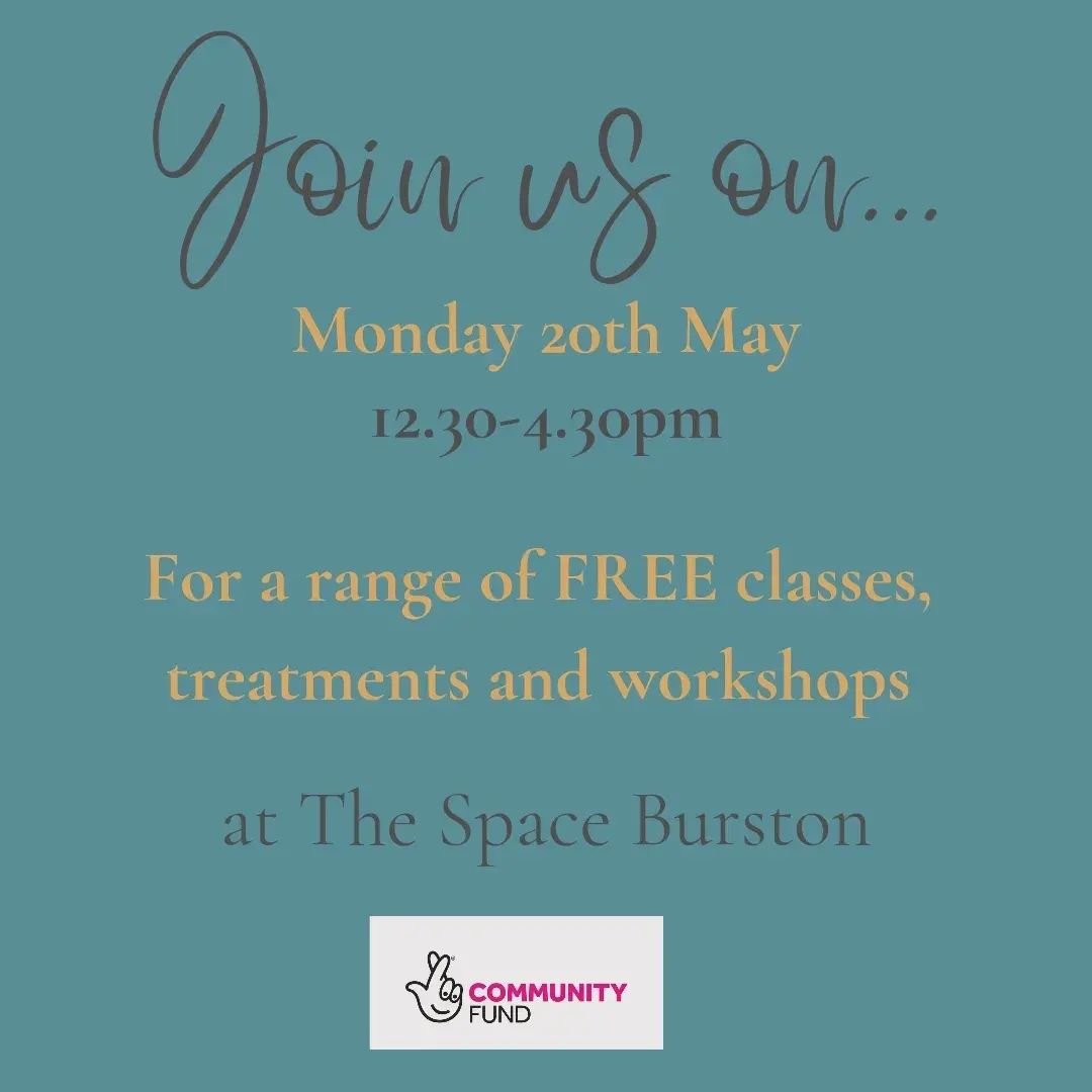 Join us for our next @burstoncommunityprojects Friendship &amp; Health Hub on Monday - yes this coming Monday! 🌟

We have lots of offer and still some spaces available in our classes &amp; workshops. 

The private sessions book up quickly but if you