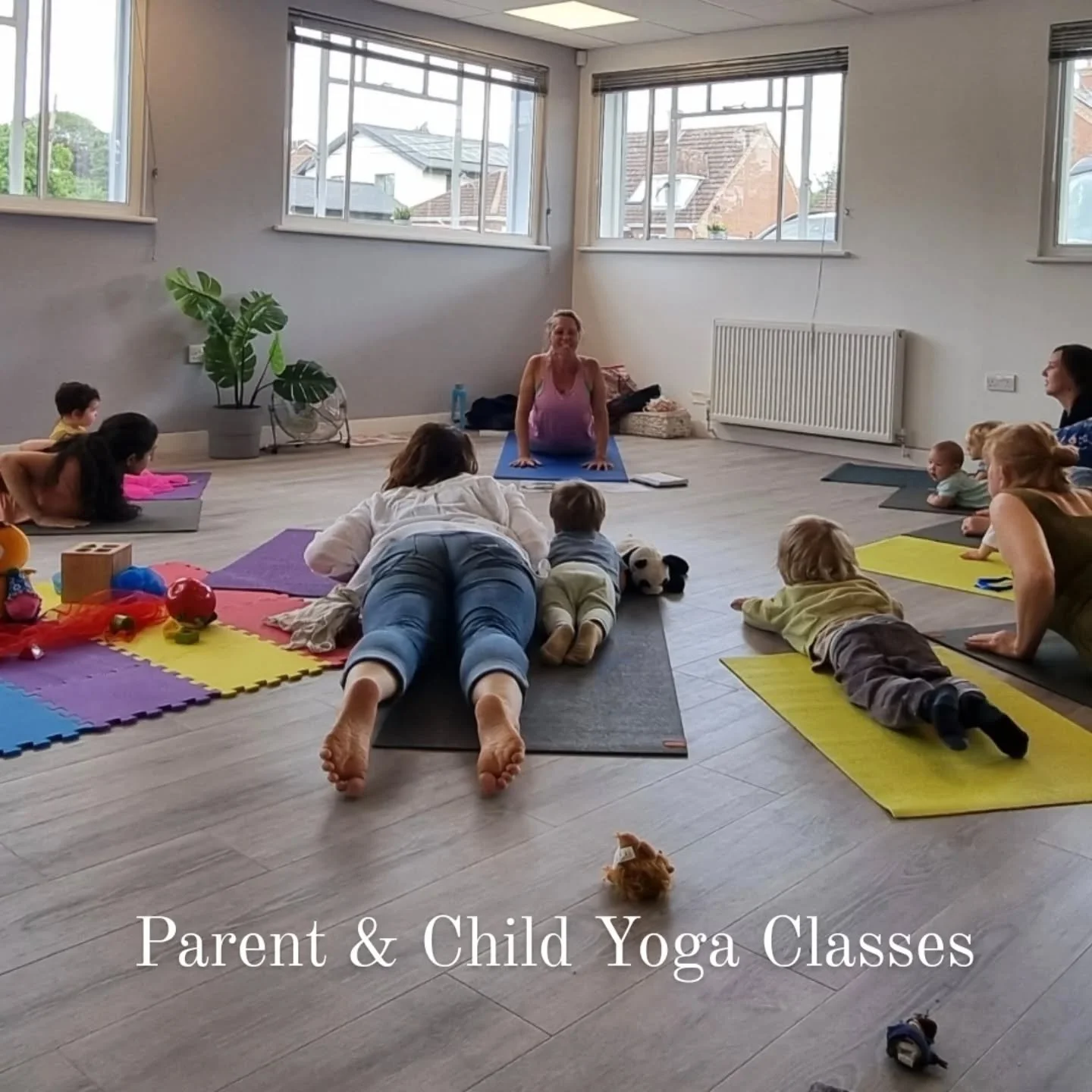 Join Melanie @madurgayoga for our new family yoga classes, Wednesdays at 10.30 am. 

Starting in September with a 3 week block, this is the perfect way to move, breathe, and relax with your child. And have fun! 

In our parent &amp; child yoga for 3-
