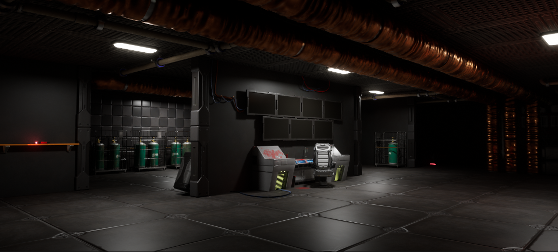 Life Support room where the ship's O2 supply is managed
