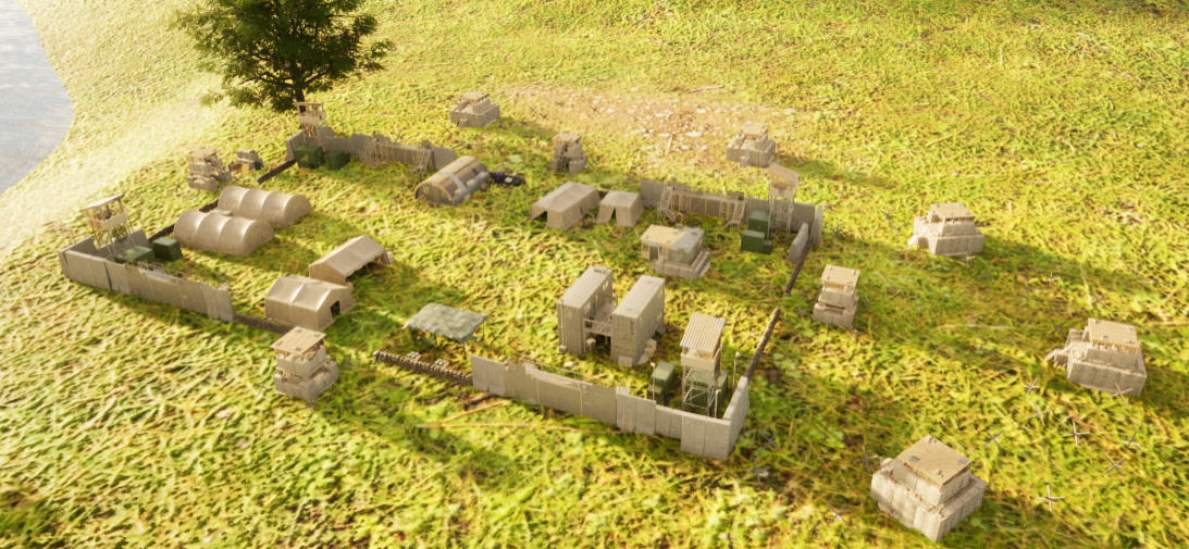 Small military camp in Southwest England
