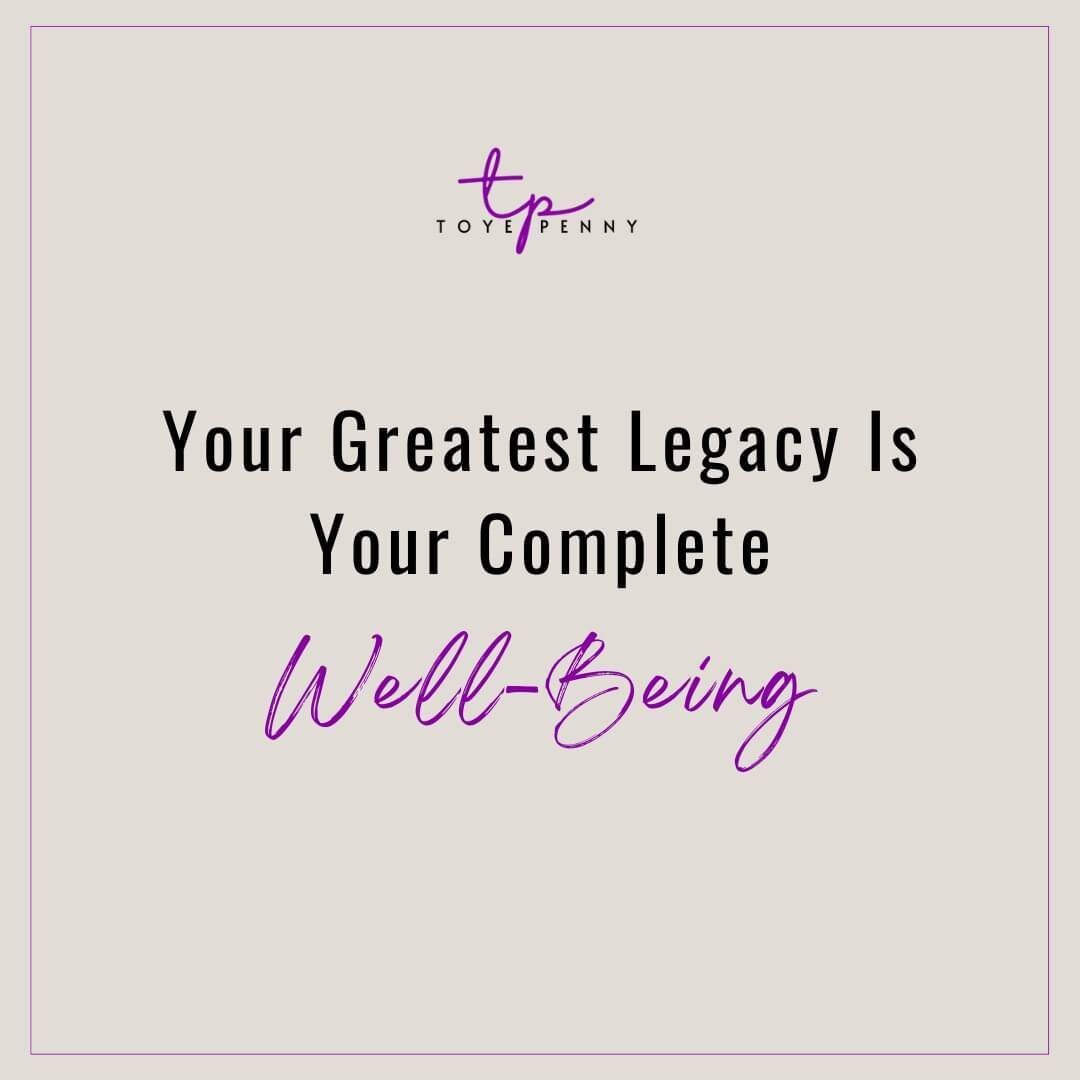 Sis! Your legacy should be more than properties, insurance policies, and wealth accounts. Your greatest legacy is not wealth and material things.

If your life as a leader is primarily lived in anger. Guess what your legacy will be? If your life as a