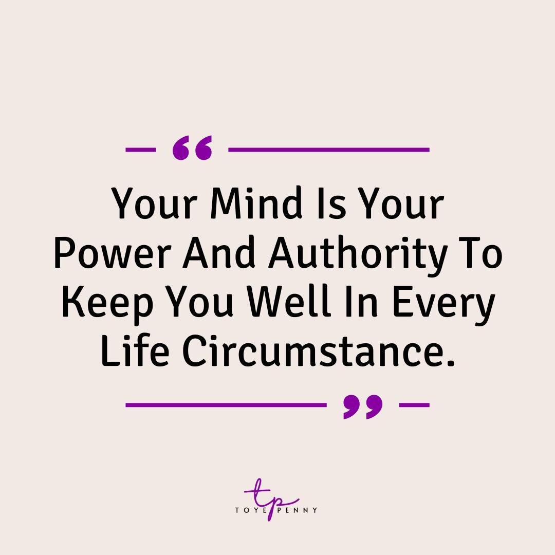 Sis! Although your well-power was given to keep you well, it sometimes misguides you; either by something you inherited or created.

It keeps you in fear when you're supposed to be confident; sometimes you're sad when you're supposed to be happy; you