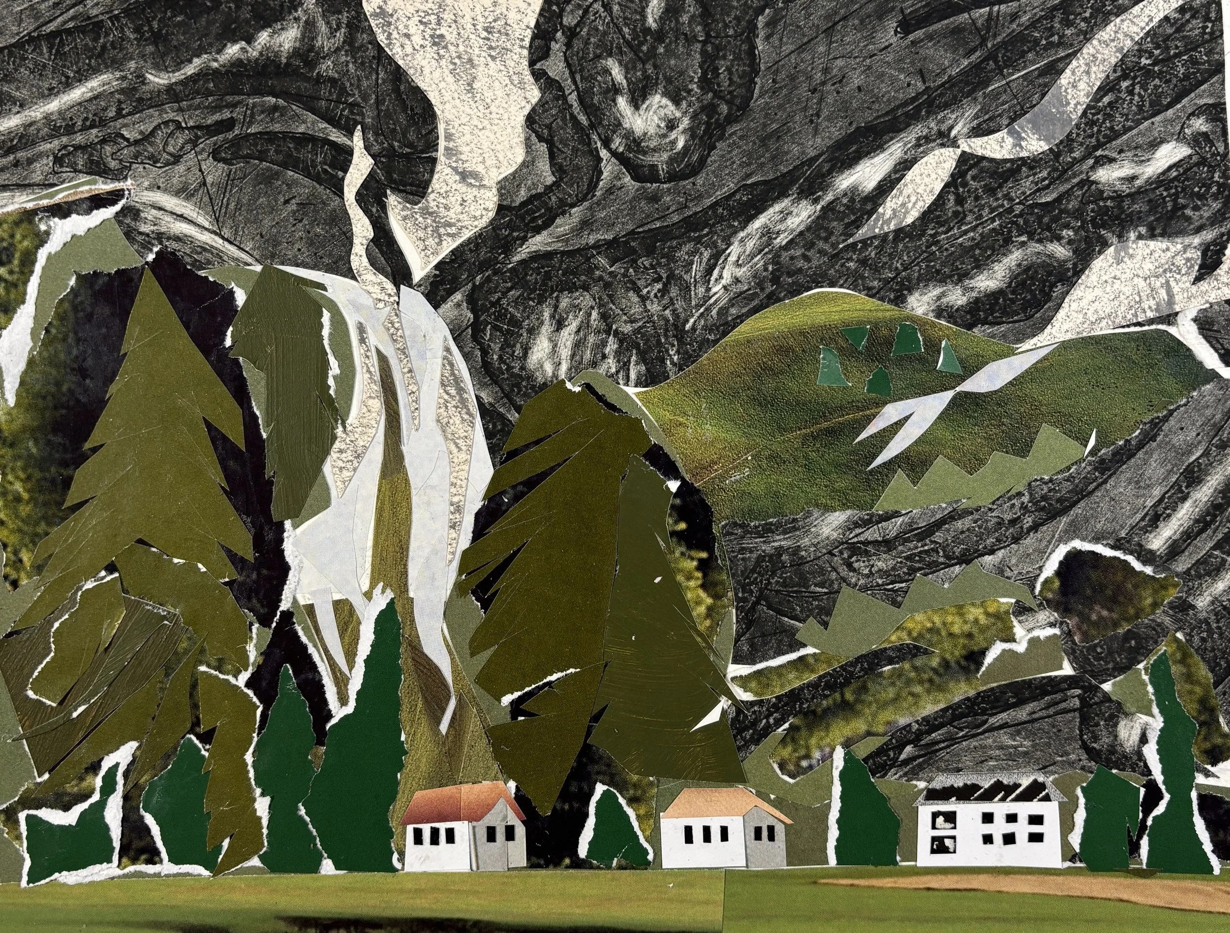 Alpine Backdrop, Switzerland Series, July 2025 (9.5 x 7 inches)