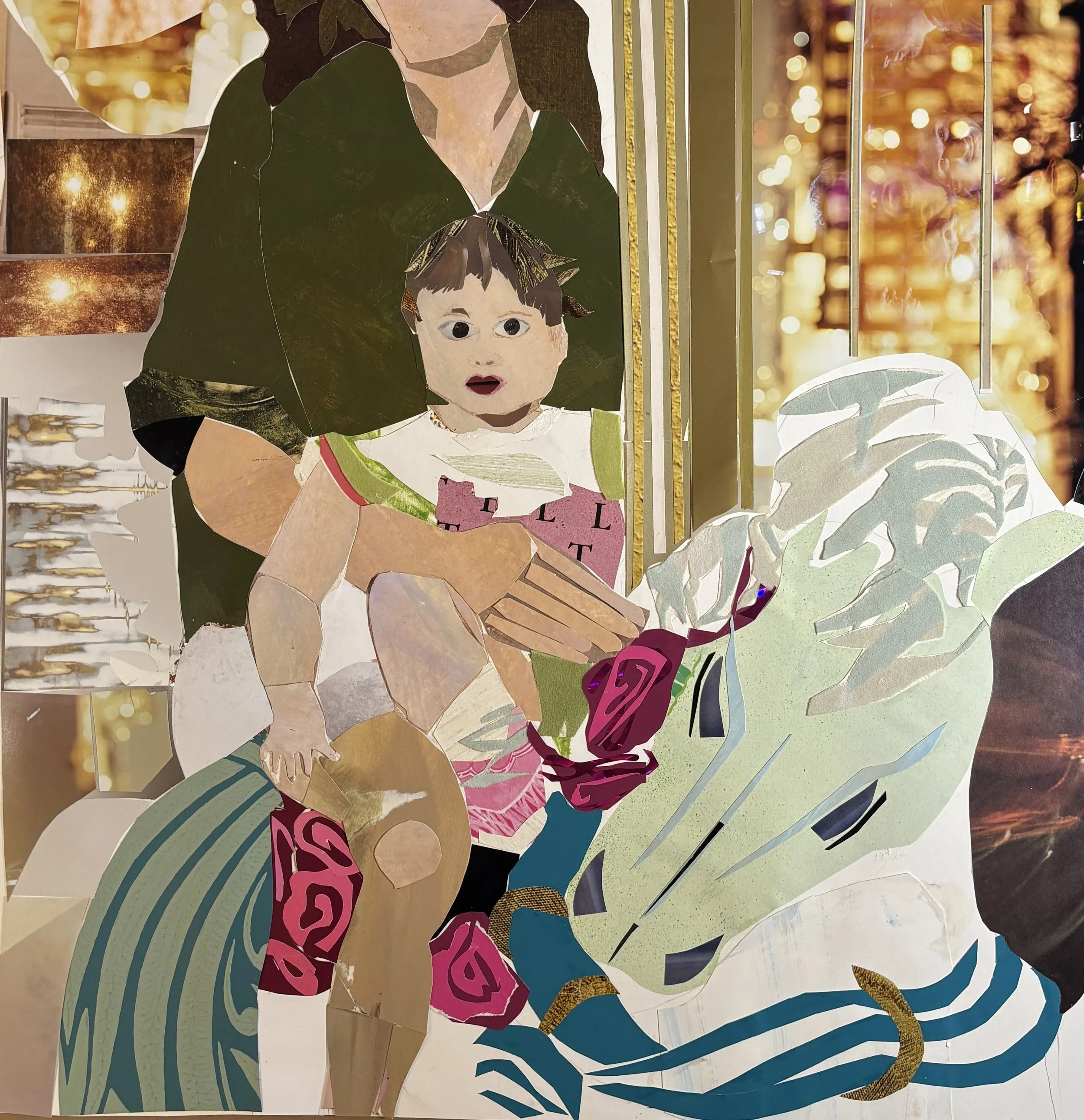 First Ride on the Merry-Go-Round, November 2025 (19 x 19.5 inches)