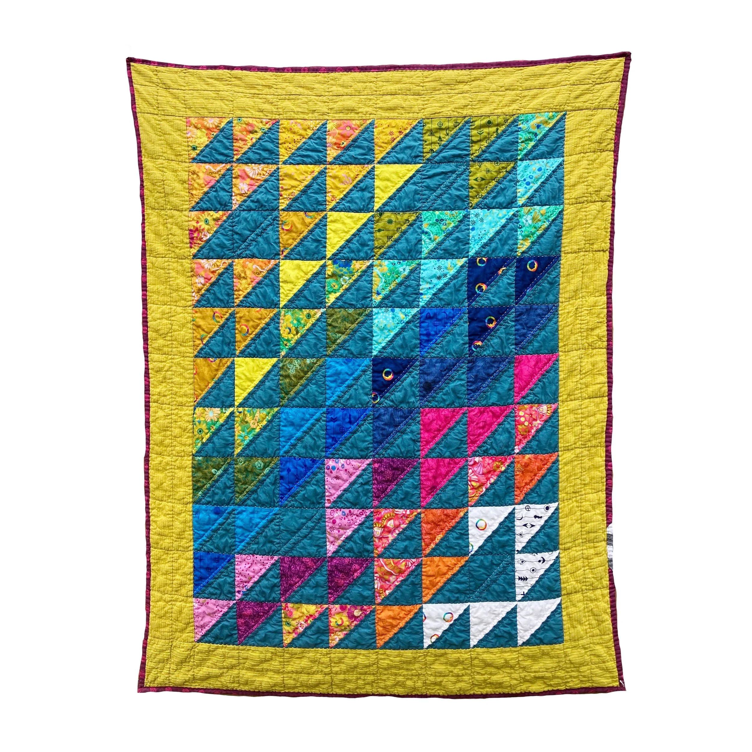 Triangle Color Shift, 40" x 52" - $600