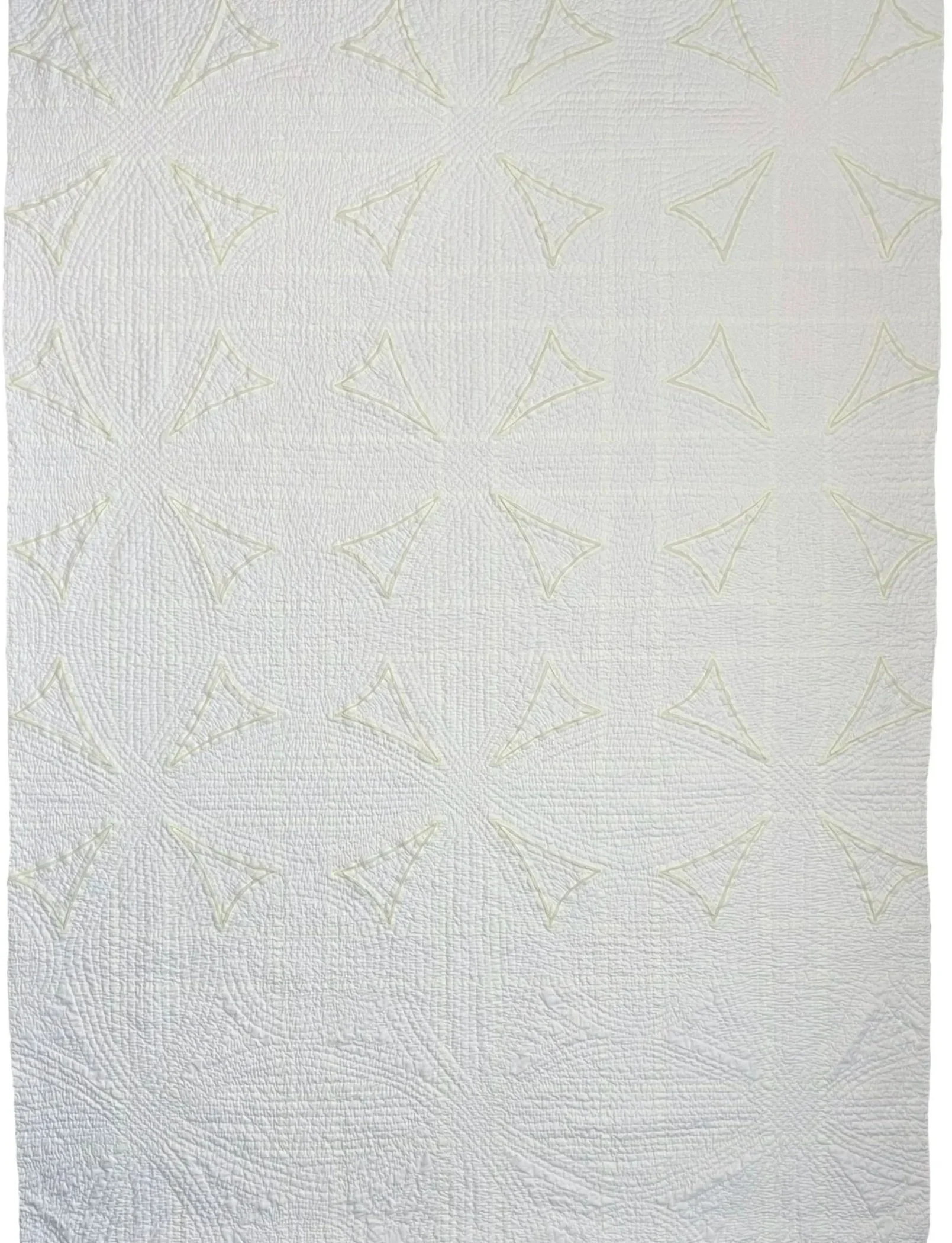White on White: No. 5 Interstitial no. 2 (2023)...3rd Place Ribbon at QuiltCon 2024 in Minimalism