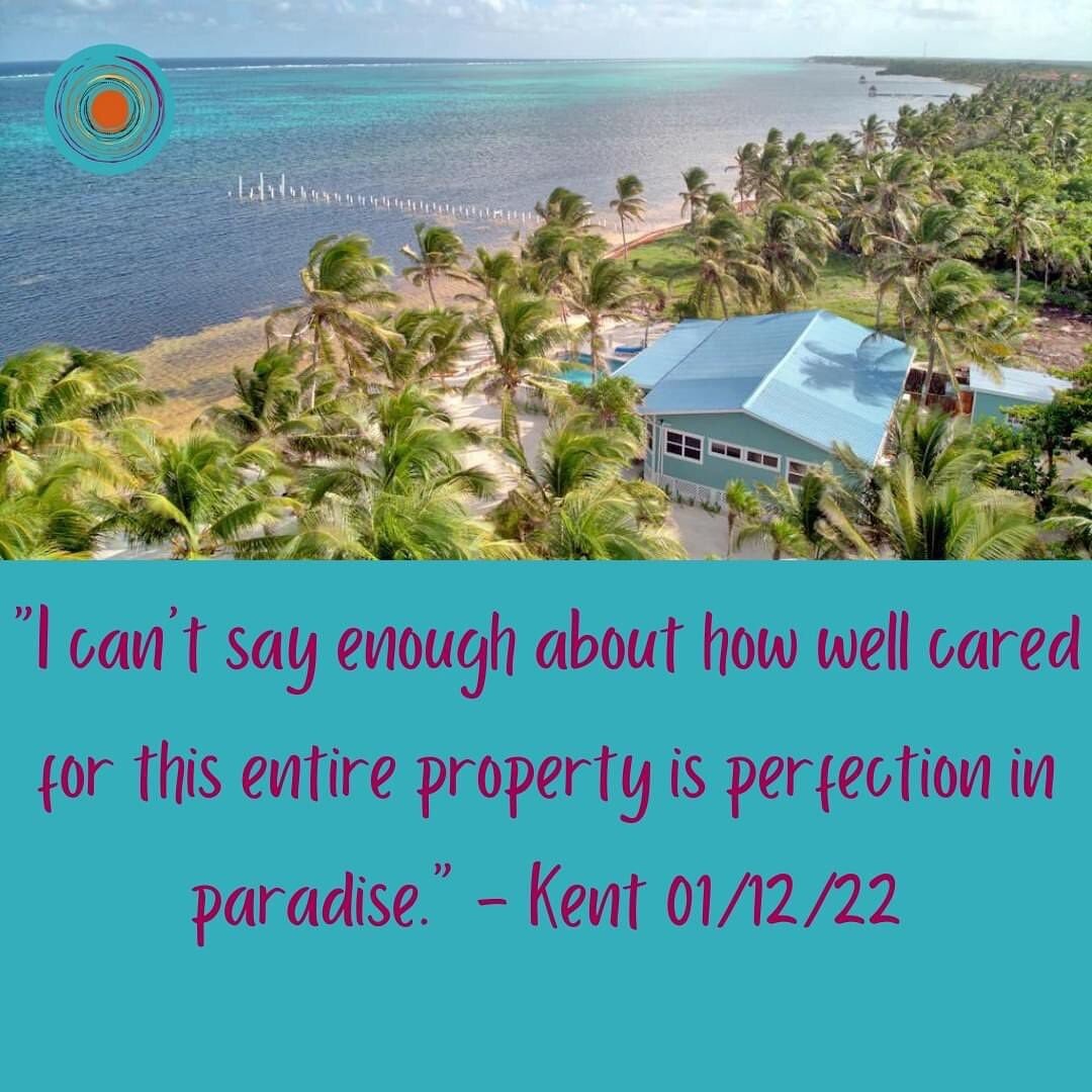 Paradise is just one booking away! We can tell you all about it, but so can our previous guests! Check out more reviews when you visit our VRBO listing! 
.
.
.
.
.
.
Link to book in bio! #casadeplaya #casadeplayasolmate #booking #vacation #belize #am