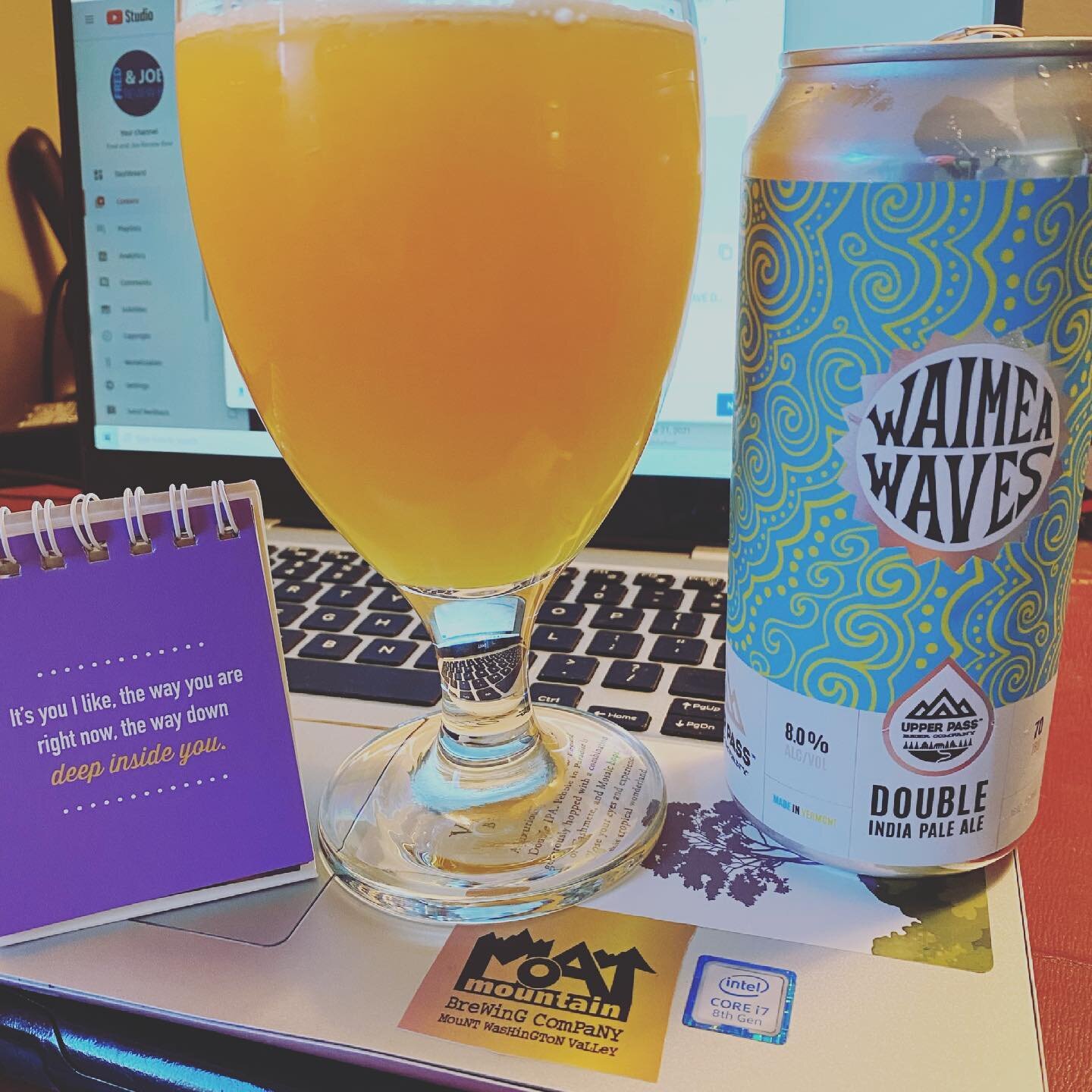 Almost pineapply very slight in the finish damn tasty. I&rsquo;m liking the upper pass lately #betterbeer
#happydrinking
#craftbeer 
#drinklocal #buylocal #vermontcraftbeer #ilovermont❤️ 
#Craftbeerlife #craftbeervlogger
##betterbeer
#happydrinking
#