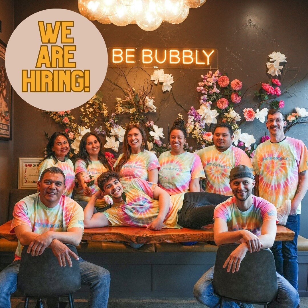 Step aside, coffee...this is a job for Champagne (lovers)!

Be Bubbly is hiring two weekend Bubbles Specialists. Interested?! Please send a resume to erin@bebubblynapa.com. 

We hope to have you join our Bubbly Crew!🥂

Be Kind | Be You | Be Bubbly