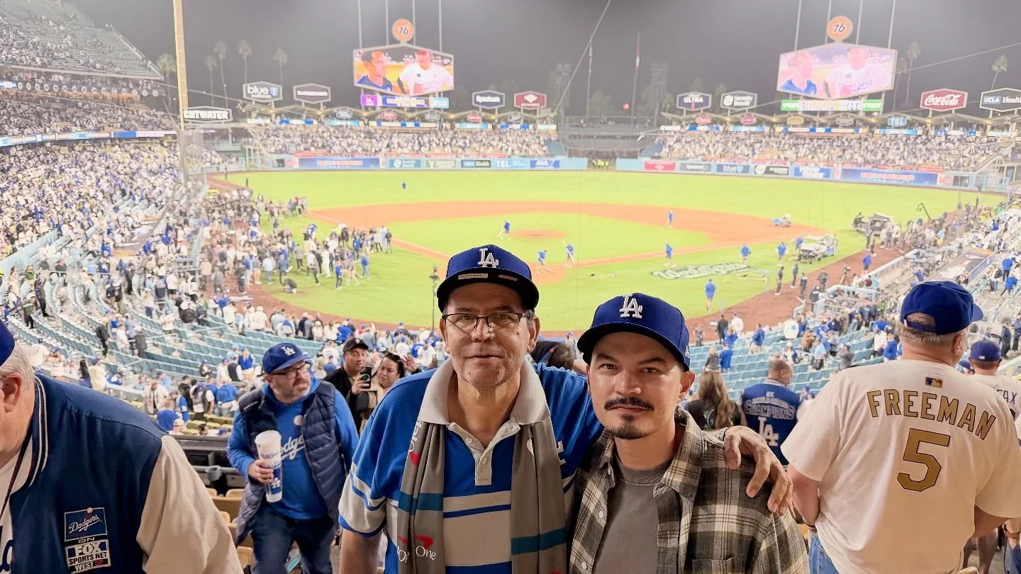 our section was filled with sons and fathers, cheering for 18 exhausting innings over 6 hours. not a lot of words, but a whole lot of cheers, highfives and hugs.