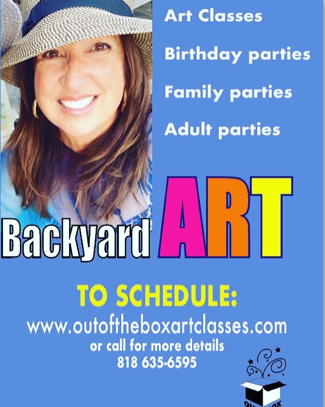 Backyard art classes are up and running! Sign up through the link in my bio. #backyardart #outoftheboxartclasses