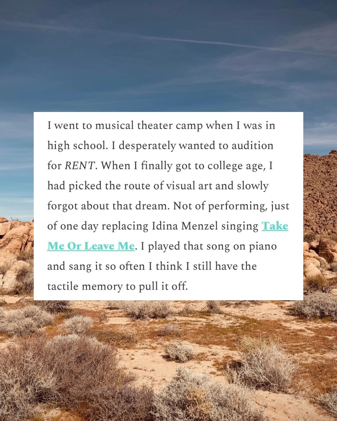 While working on a new piece this weekend I listened to the recent episode of @goodhangwithamy that features Jonathan Groff. 💯 

It sent me on a tiny wormhole of all the musical theater I not so secretly love and what an impact that had on me as a p