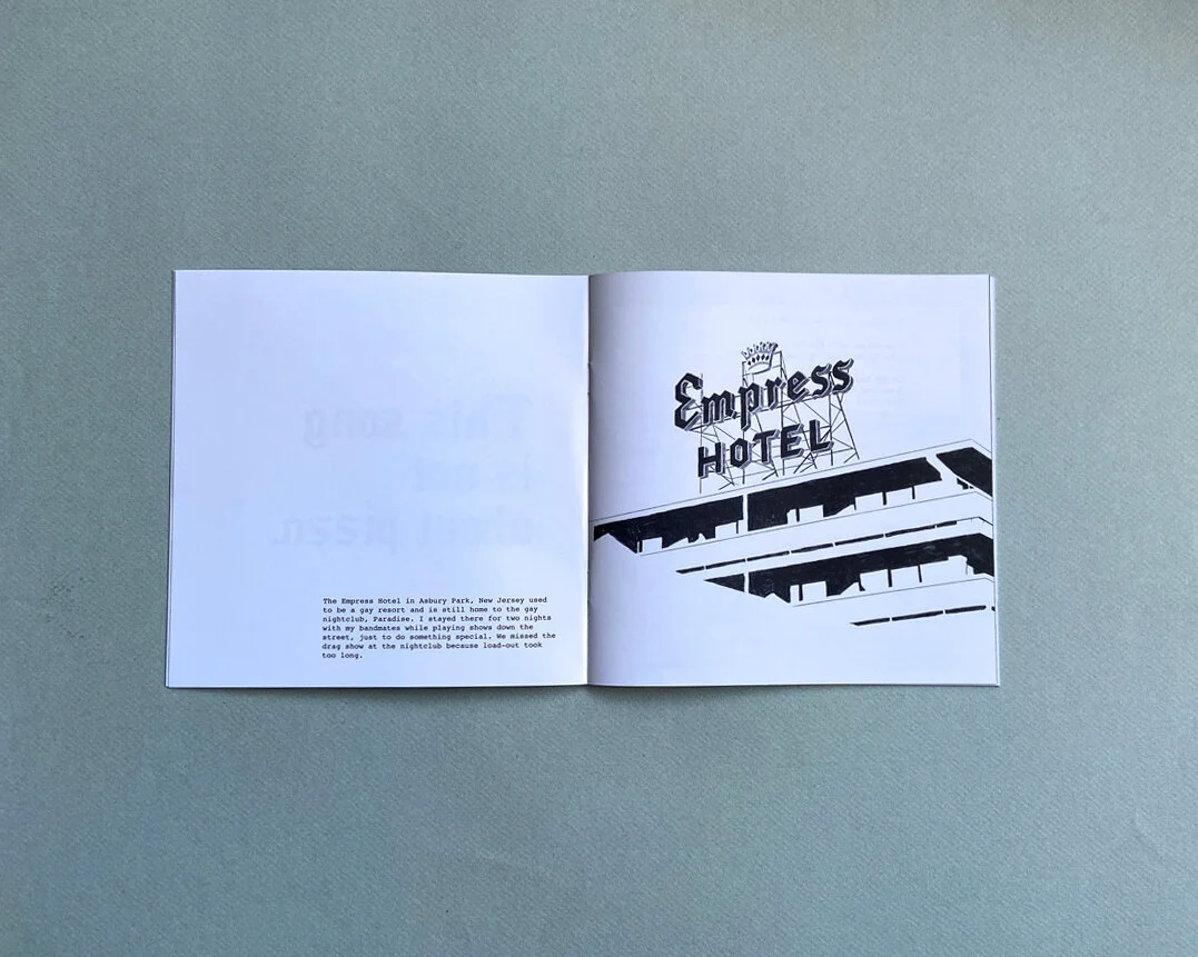 Spread from the zine "I'm Allowed To Think Chicago Style Pizza Is Terrible" for the subscription series Get It Together