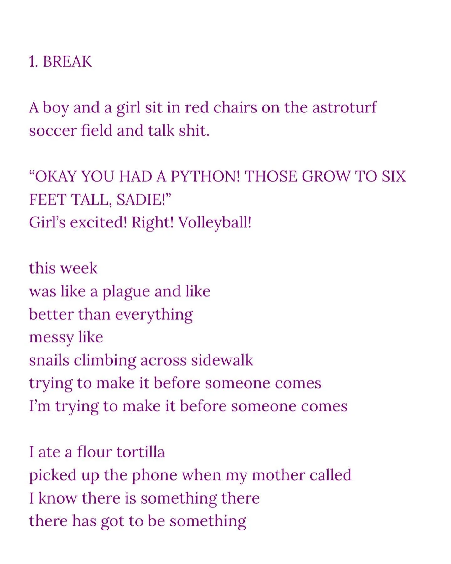 I found this document in my computer titled &ldquo;2 poems from squiggly black and white striped notebook 092118&rdquo; &mdash; so here are the poems straight from my brain 4 years ago almost exactly