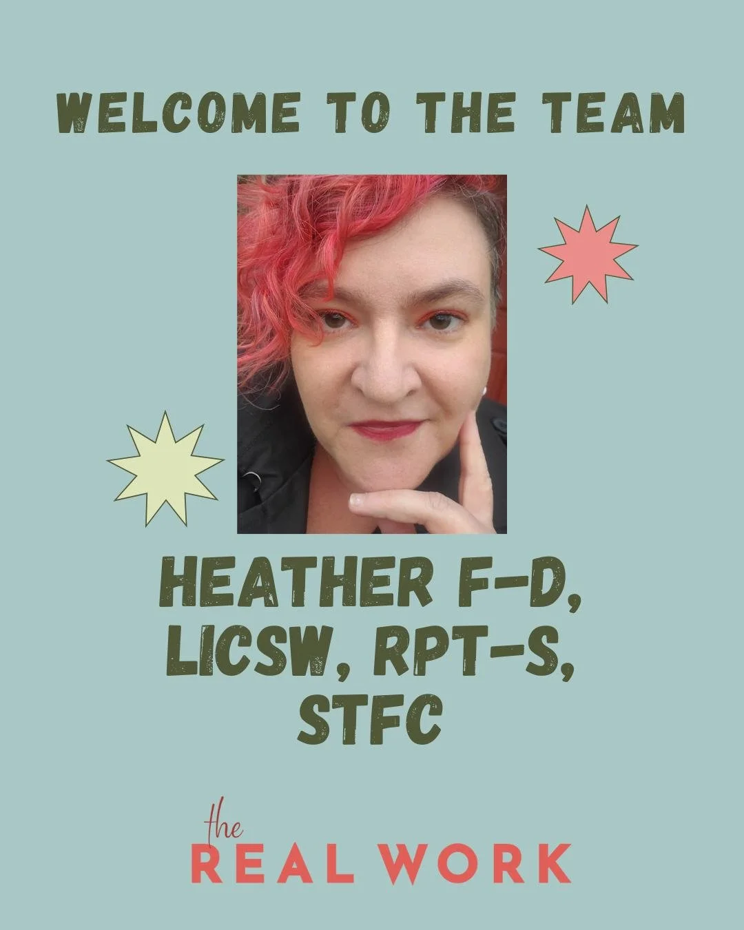 ✨ Meet Heather FD ✨ Play Therapist & Clinical Supervisor
Heather brings 16 years of experience as a play therapist and clinical supervisor, working with children ages 2–14 and their families.
In therapy, Heather specializes in:
💛 Supporti