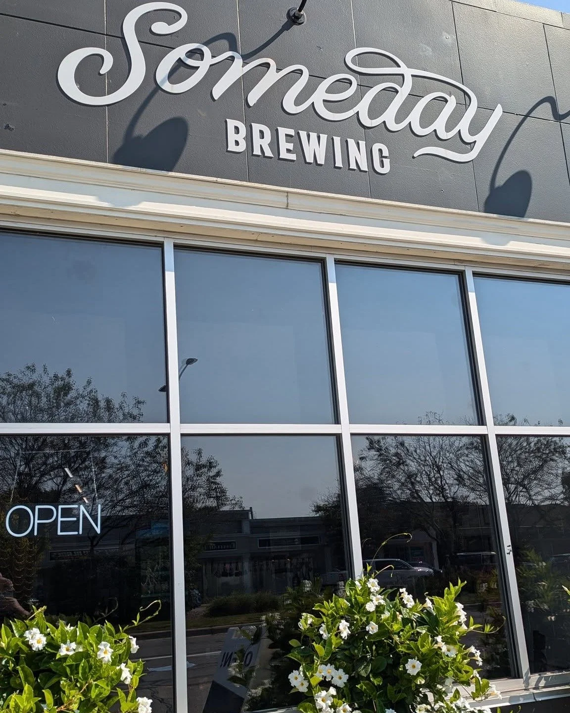 Would you like to drink a tasty beer when you pick up your vegetables and flowers? Or maybe bring a few home to drink later? Luckily we have multiple pick up locations where you can do that! One of them is @somedaybrew . Someday is located in Grosse 