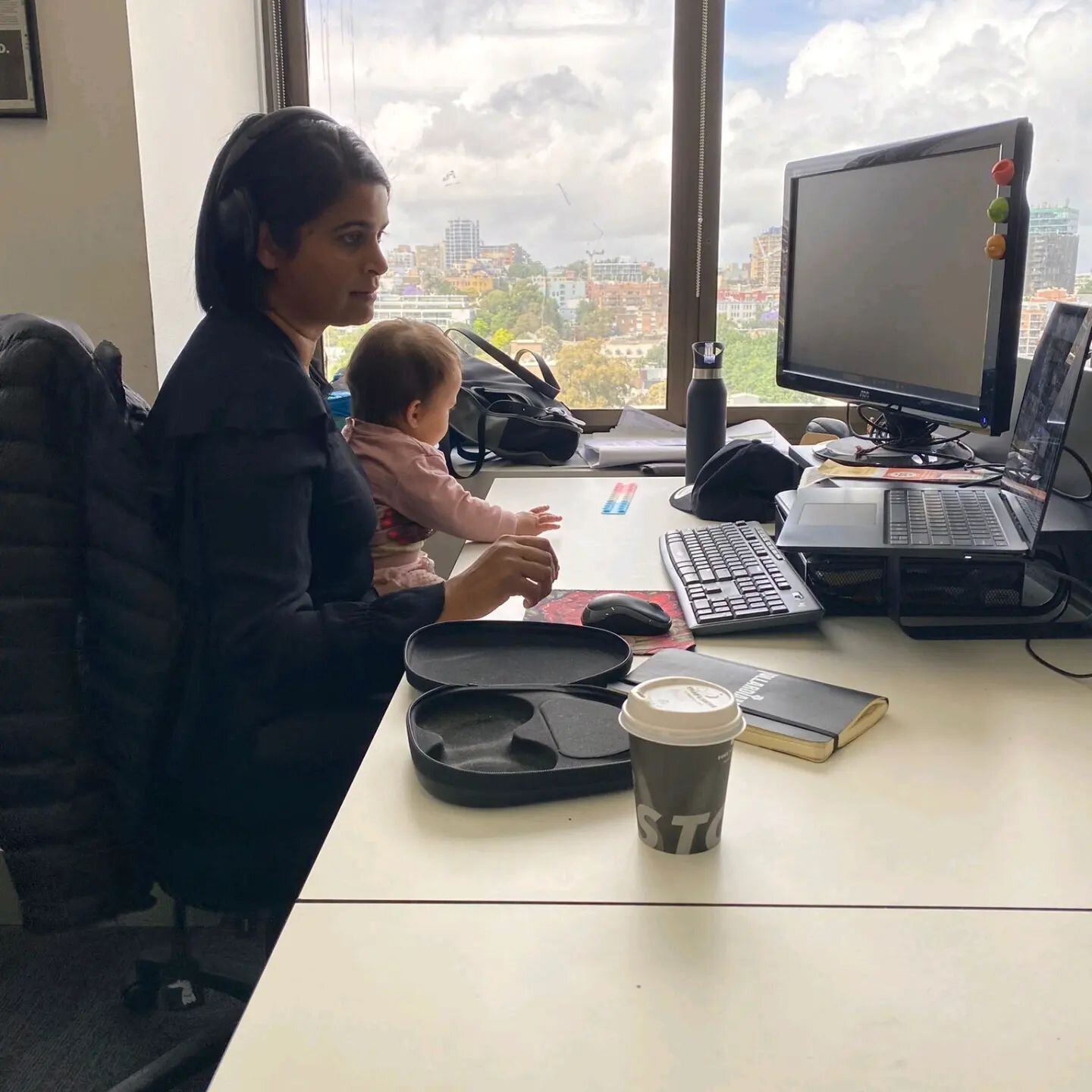 Our Co-Founder, Arani Satgunaseelan juggling client calls and her tiniest, yet most demanding 'client'. 

Who knew conference calls came with cuddles? 📞👶 #RealLifeHustle 

We are most definitely about work-life balance, but sometimes they inter-min