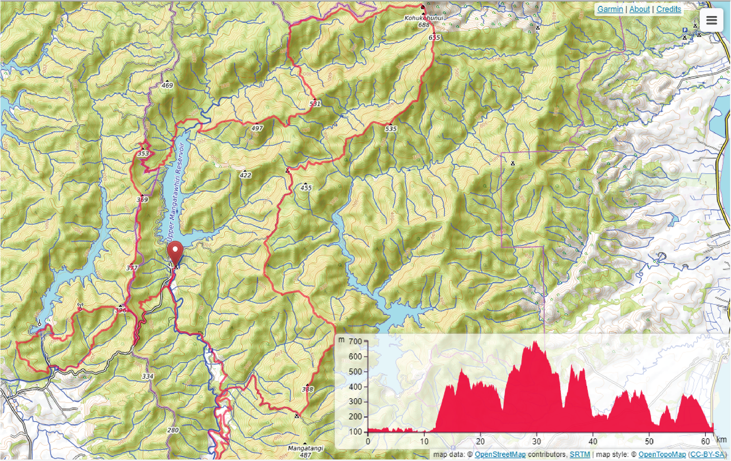 Hunua Ranges Track Map 60km Ultramarathon Course — Hunua Hillbilly Ultramarathon