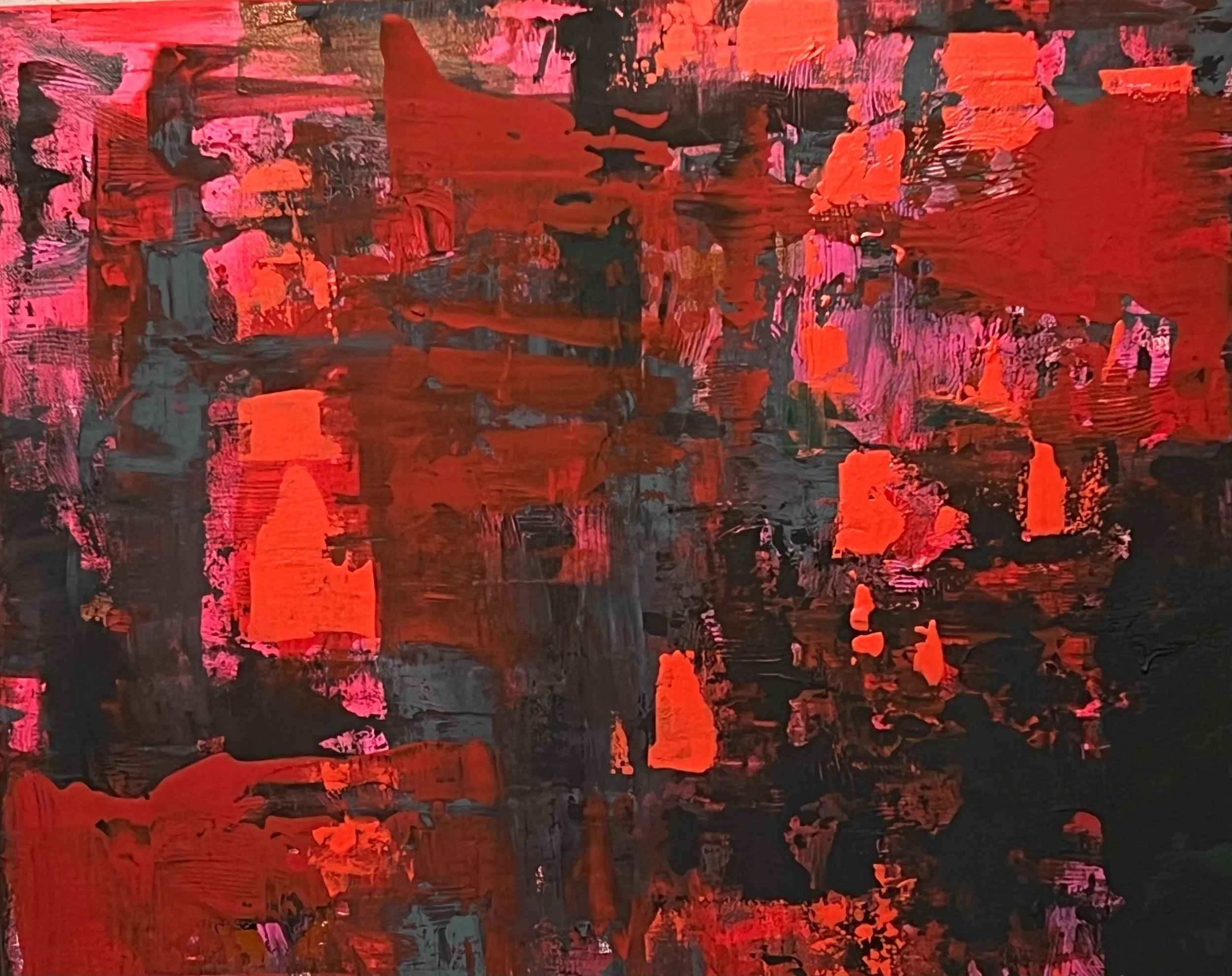 Acrylic, marble powder pn canvas  20"x24" Available